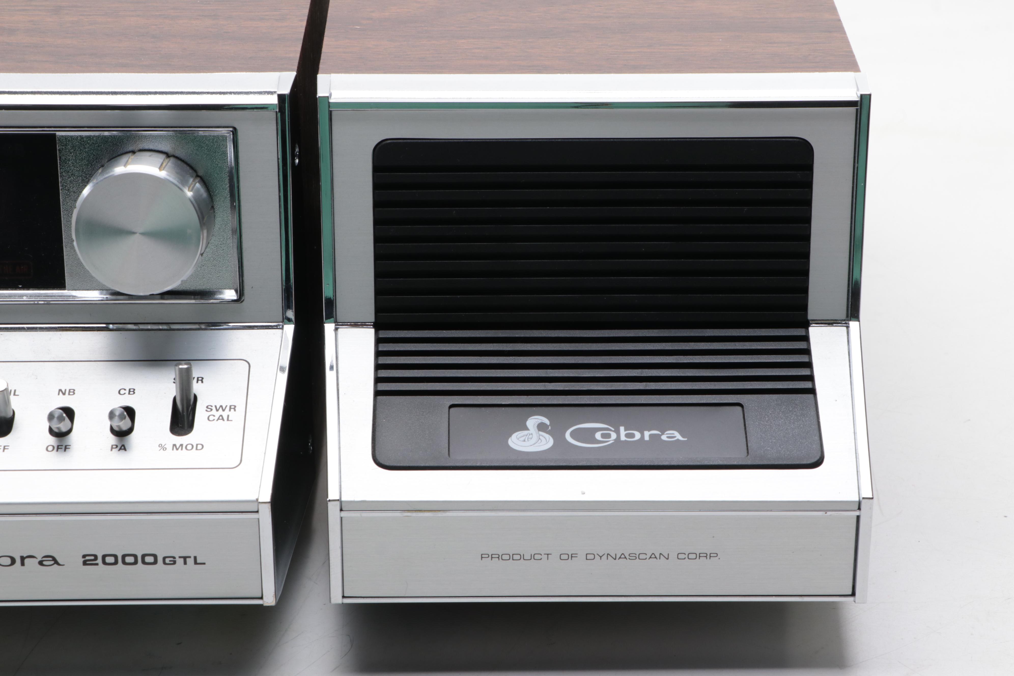 Cobra 2000GTL 40 Channel AM/SSB CB Radio, Mid to Late 20th Century