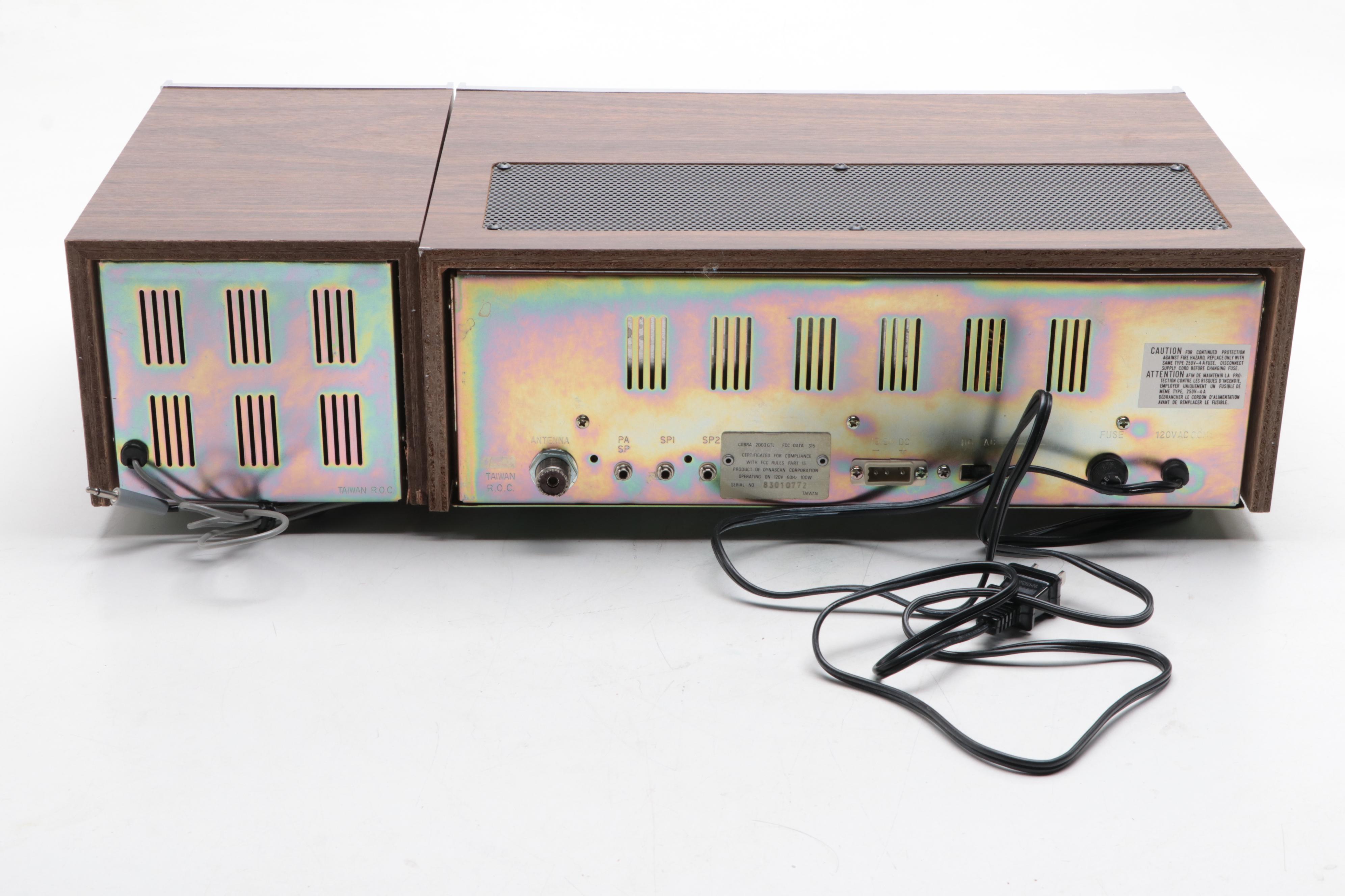 Cobra 2000GTL 40 Channel AM/SSB CB Radio, Mid to Late 20th Century