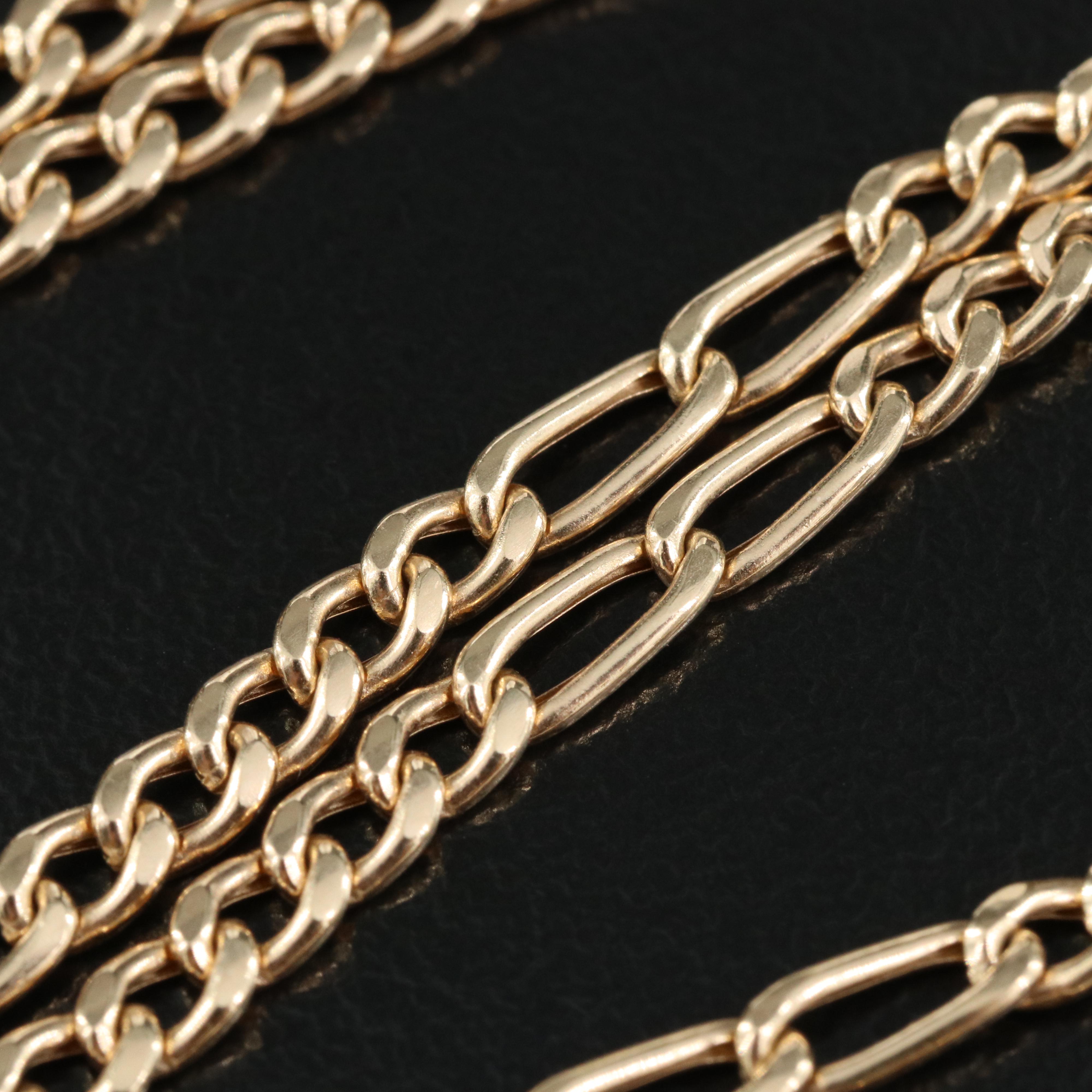 14K Figaro Chain Necklace