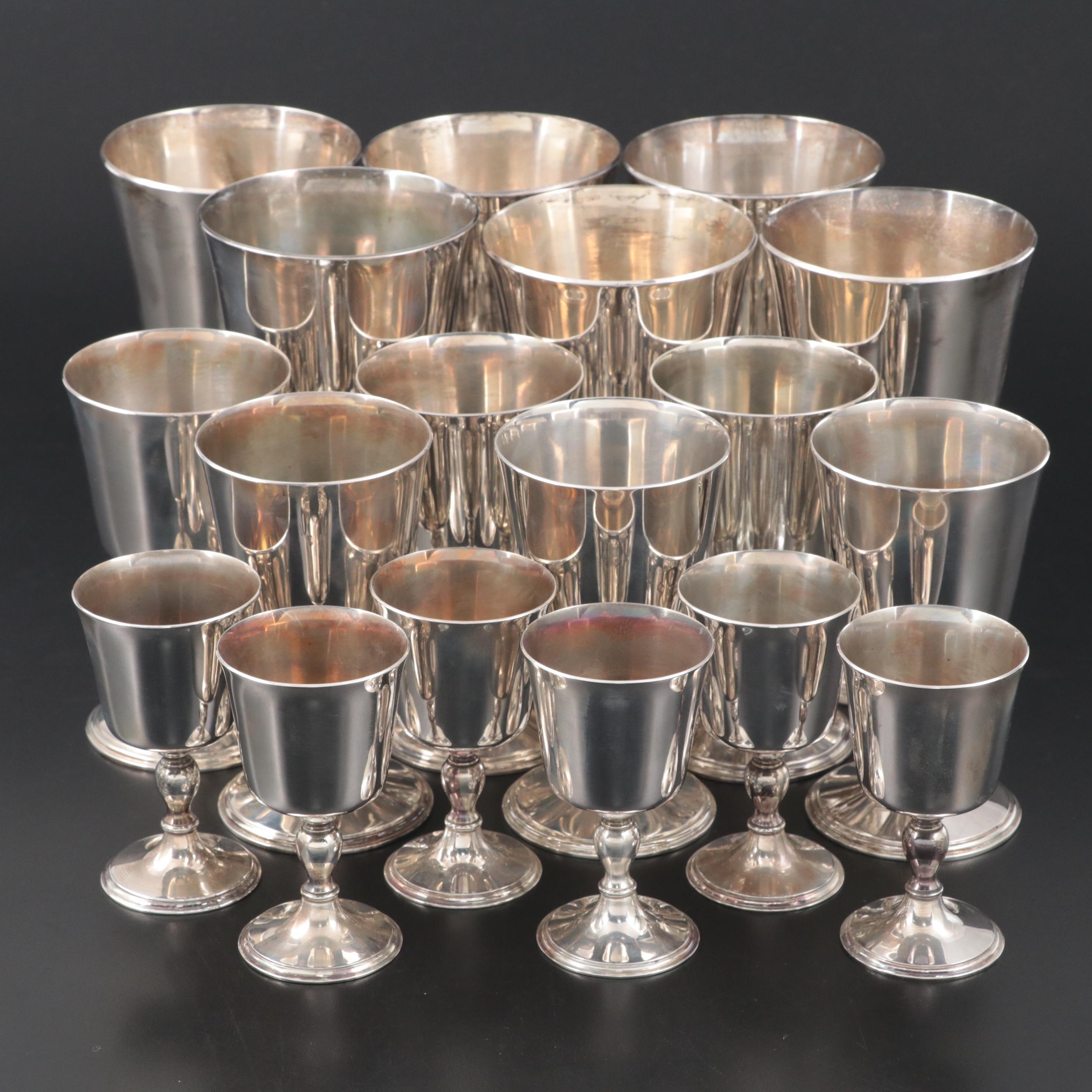 Wakely & Wheeler Sterling Silver Stemware Collection, 1968