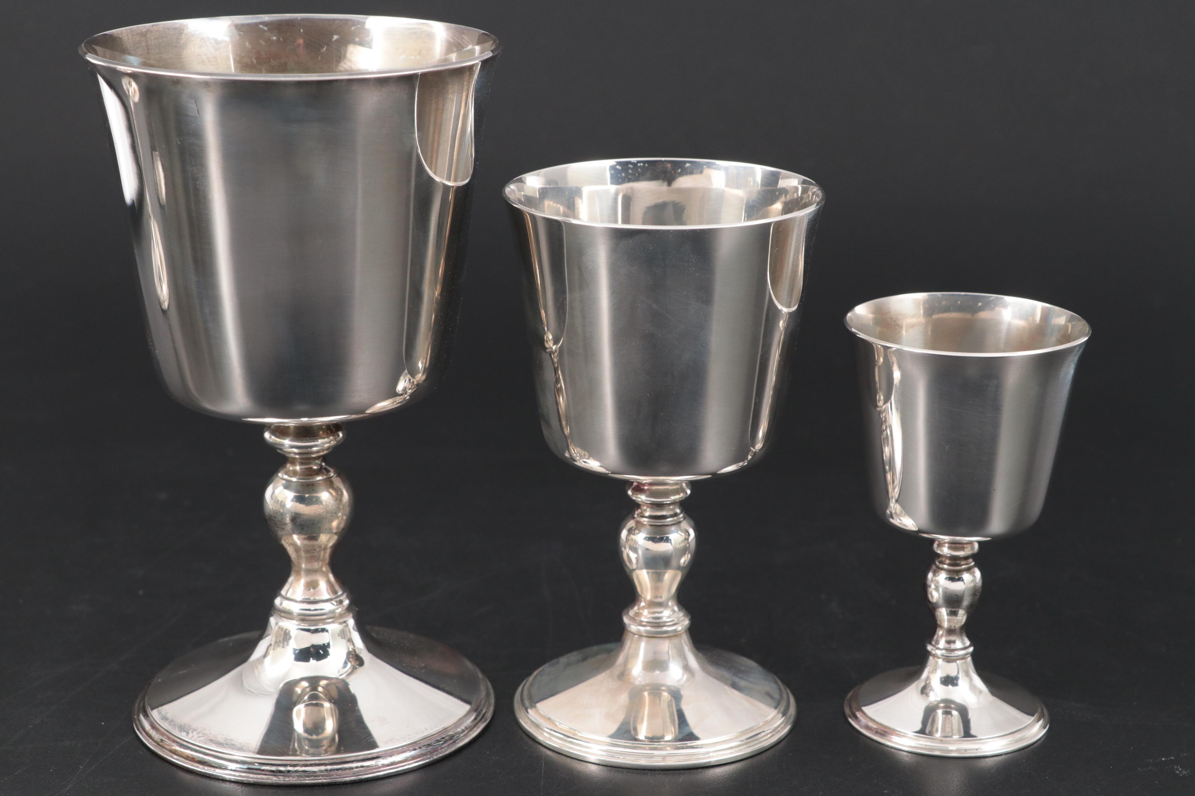 Wakely & Wheeler Sterling Silver Stemware Collection, 1968