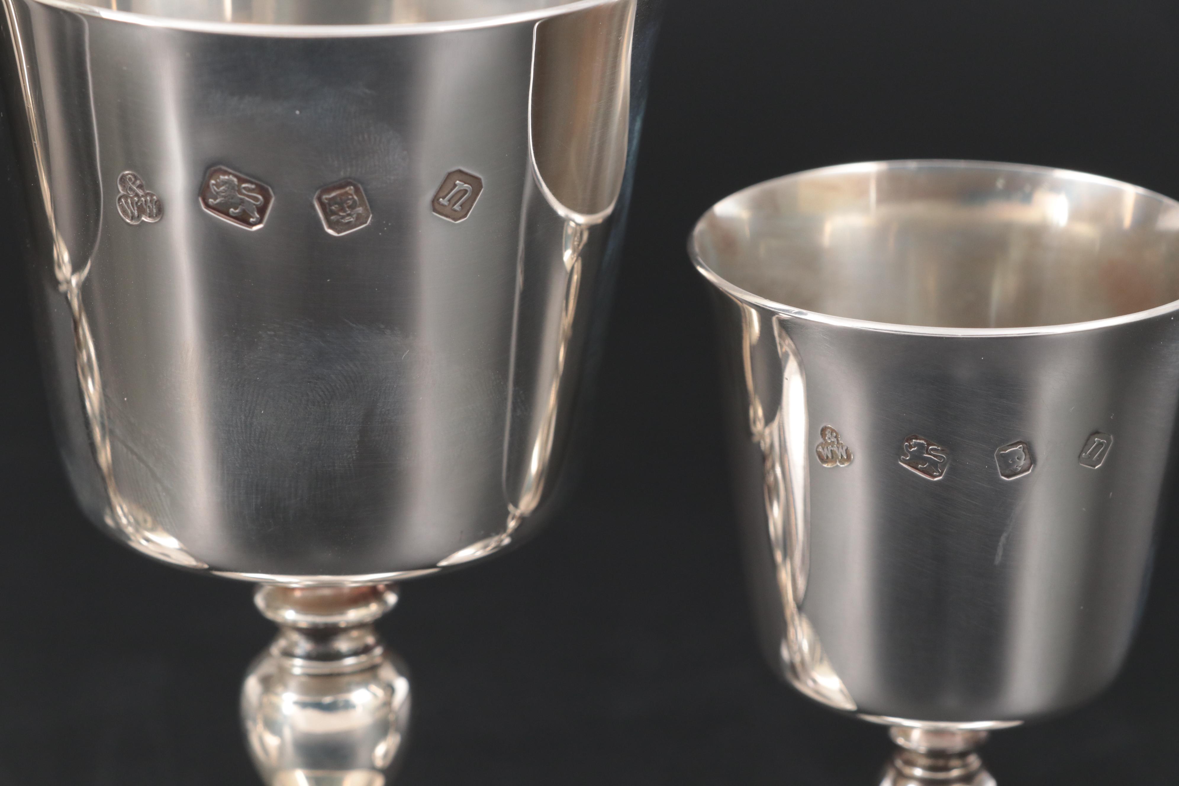 Wakely & Wheeler Sterling Silver Stemware Collection, 1968