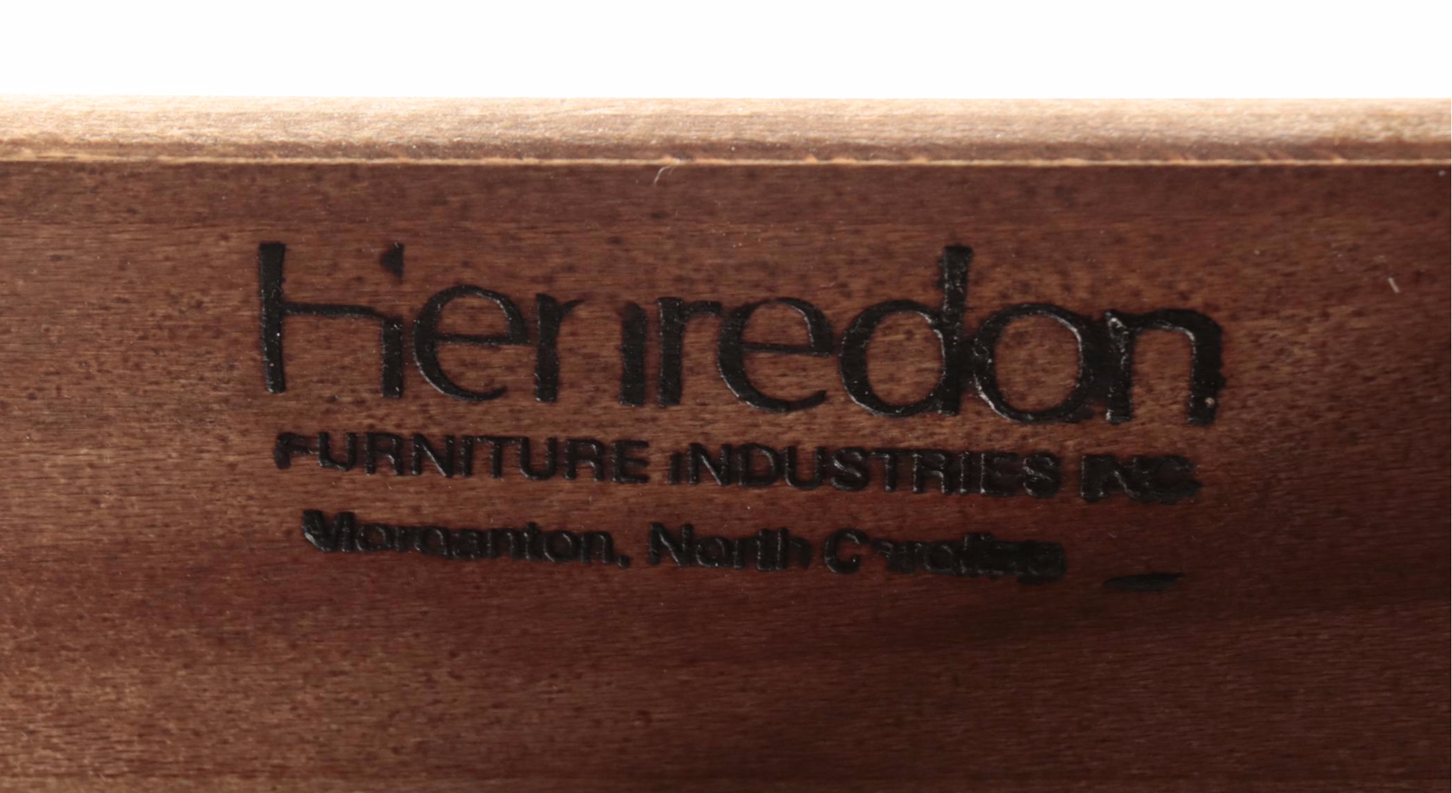 Henredon Empire Style Mahogany, Marquetry and Marble Top Console Table