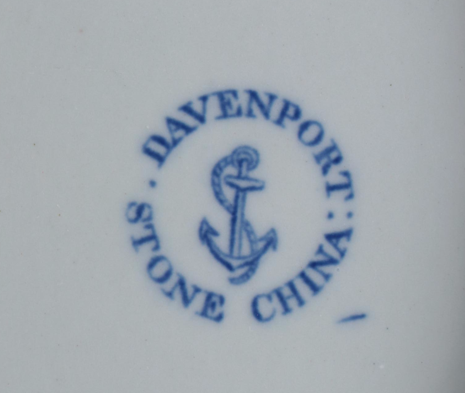 Davenport Stone China Reticulated Bowl and Underplate