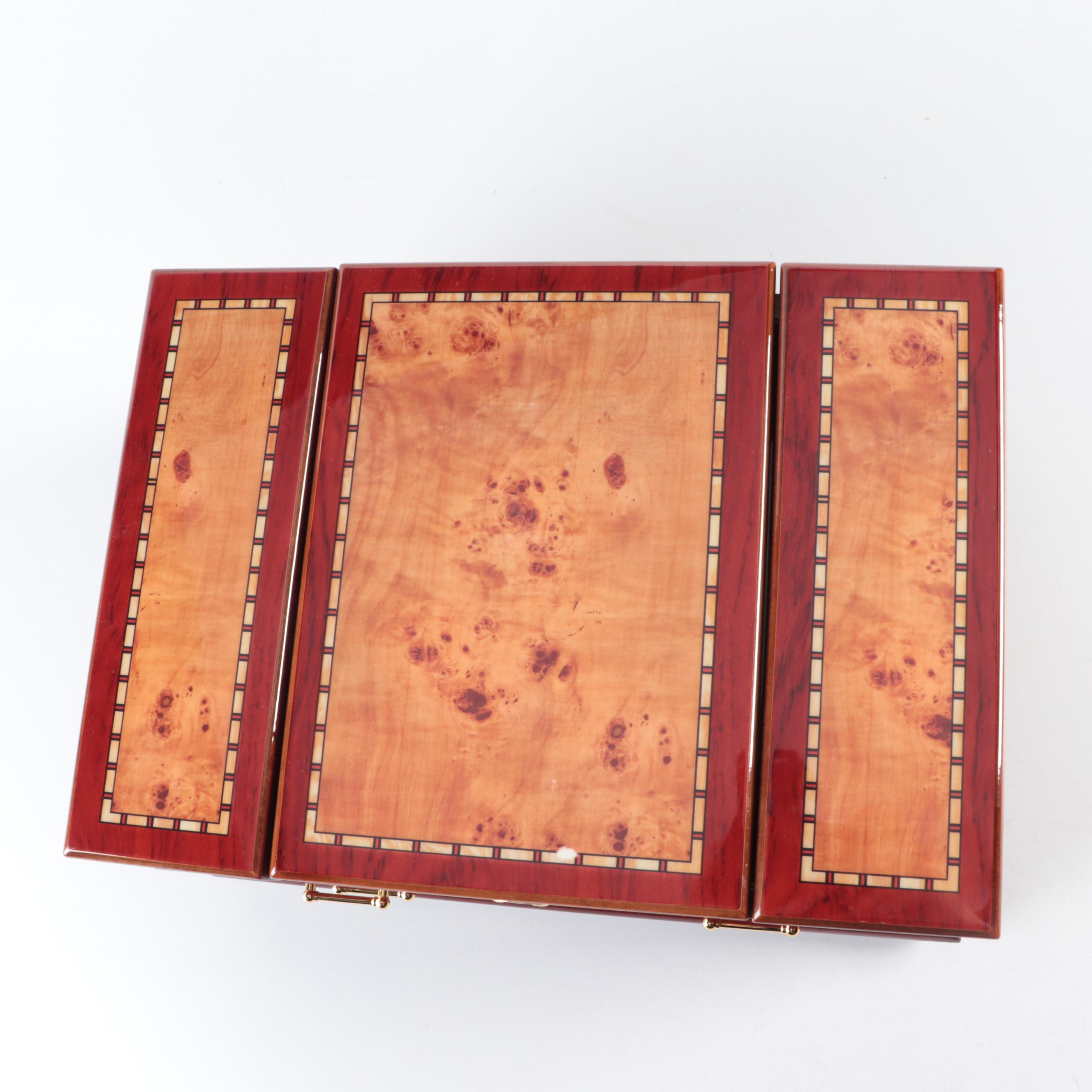 Jere Polished Wood Jewelry Box