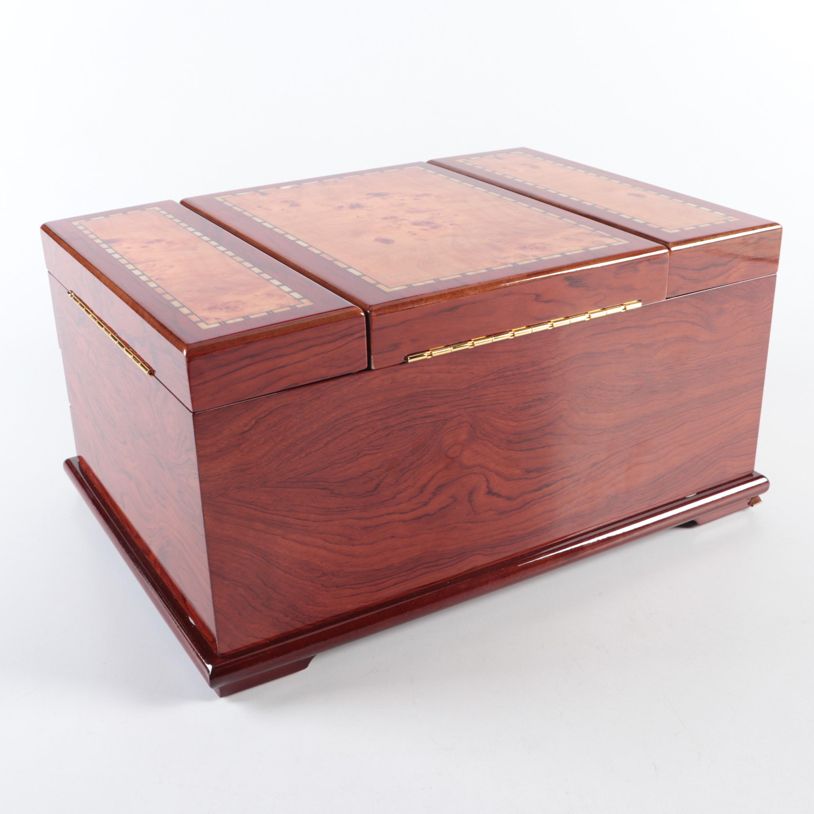 Jere Polished Wood Jewelry Box