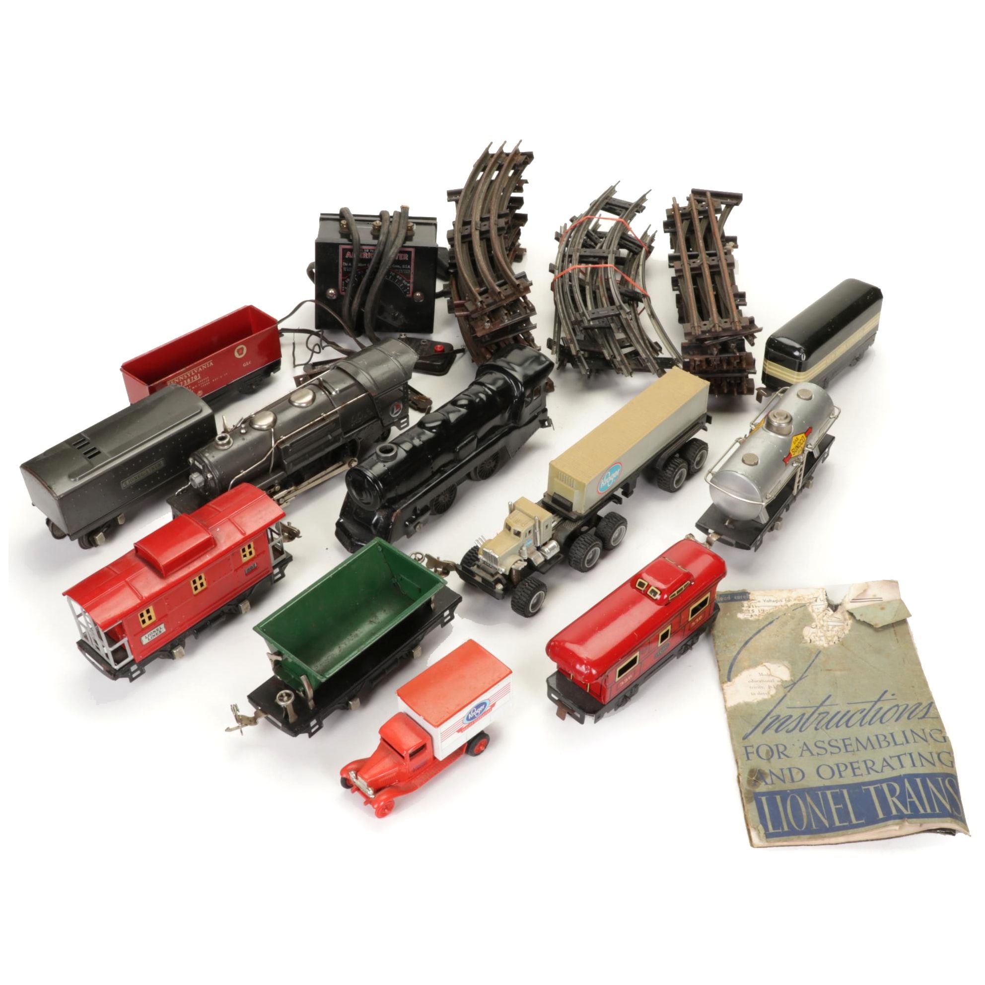 Pre-War Lionel and Marx O-Scale Train Sets with Track