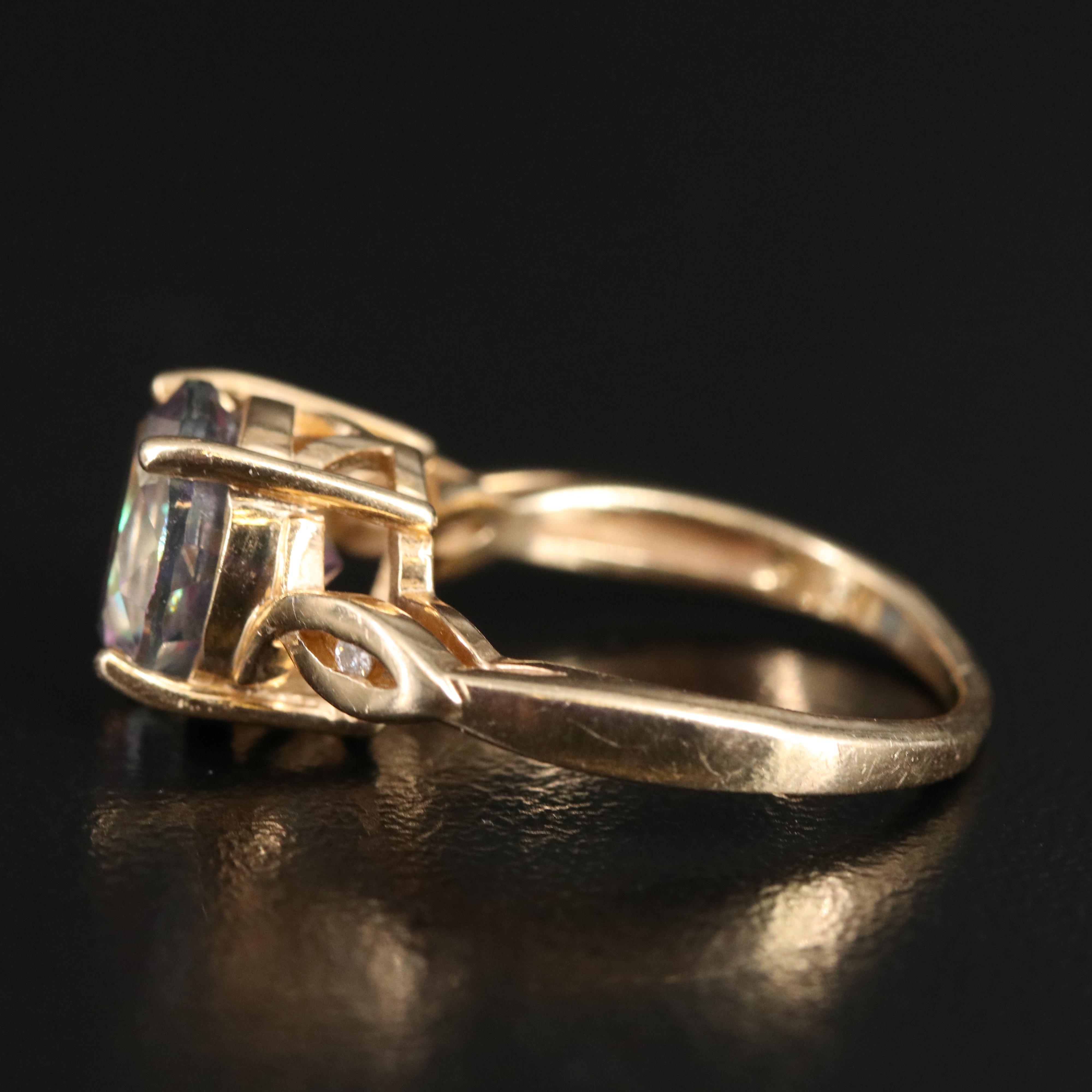 14K Mystic Topaz Ring