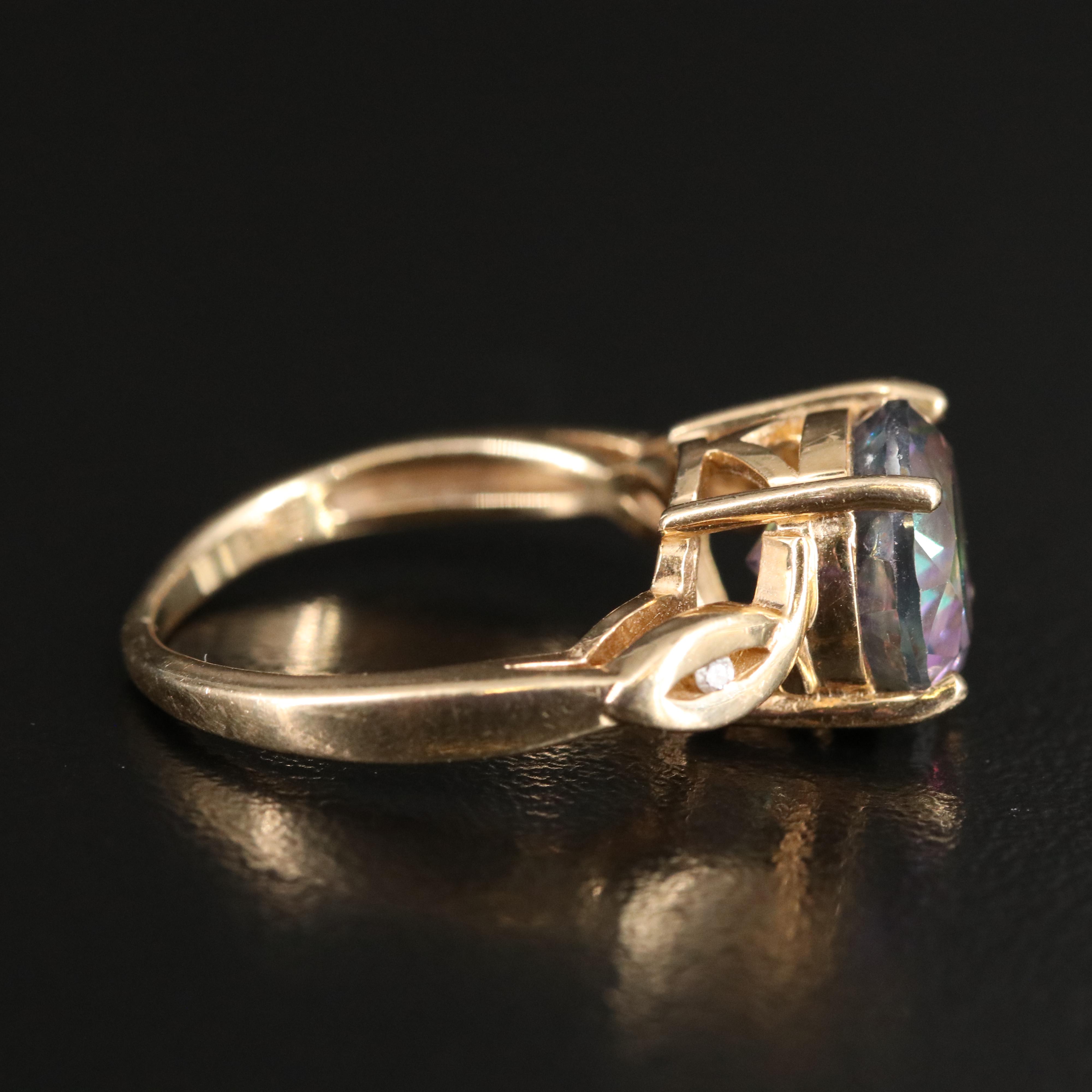 14K Mystic Topaz Ring