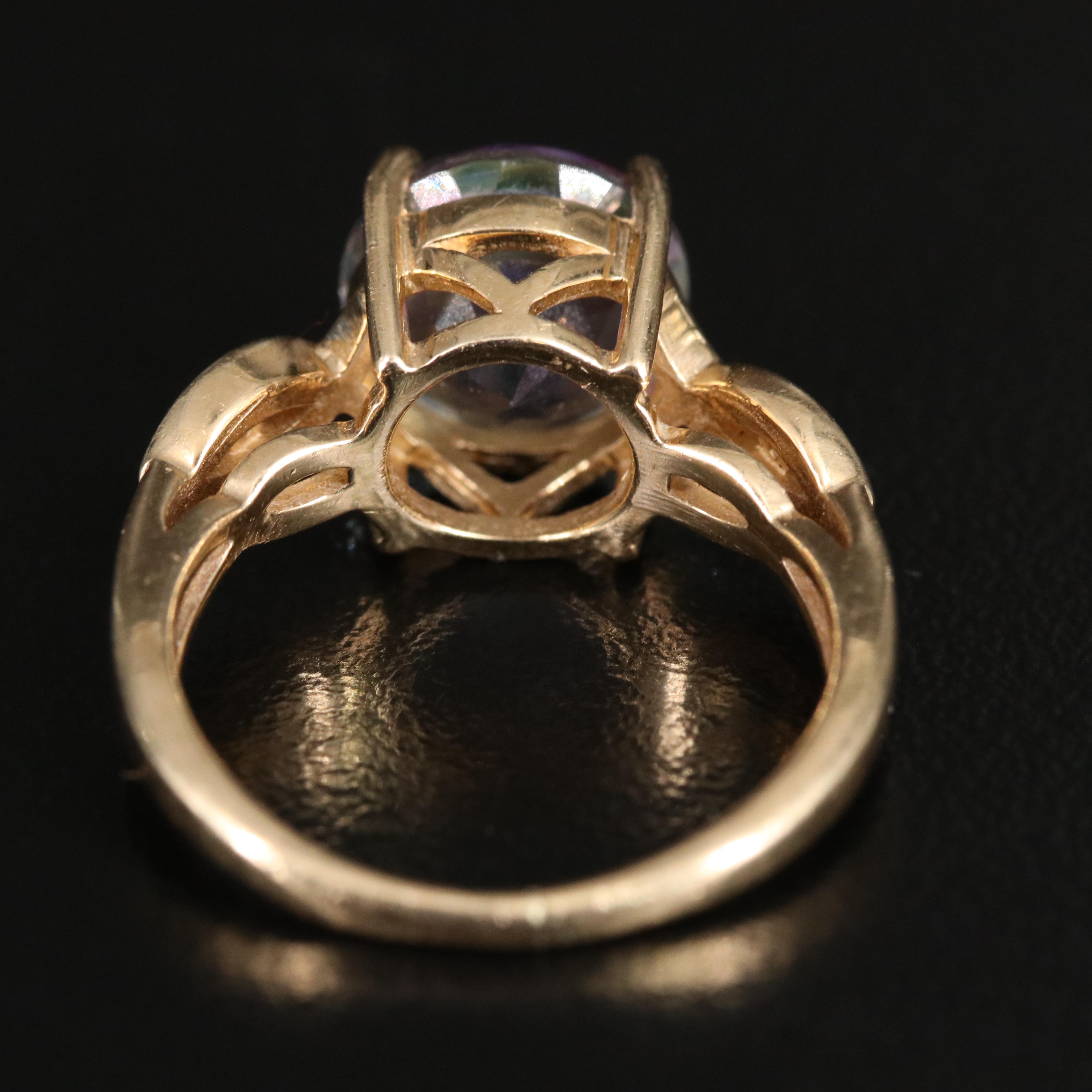 14K Mystic Topaz Ring