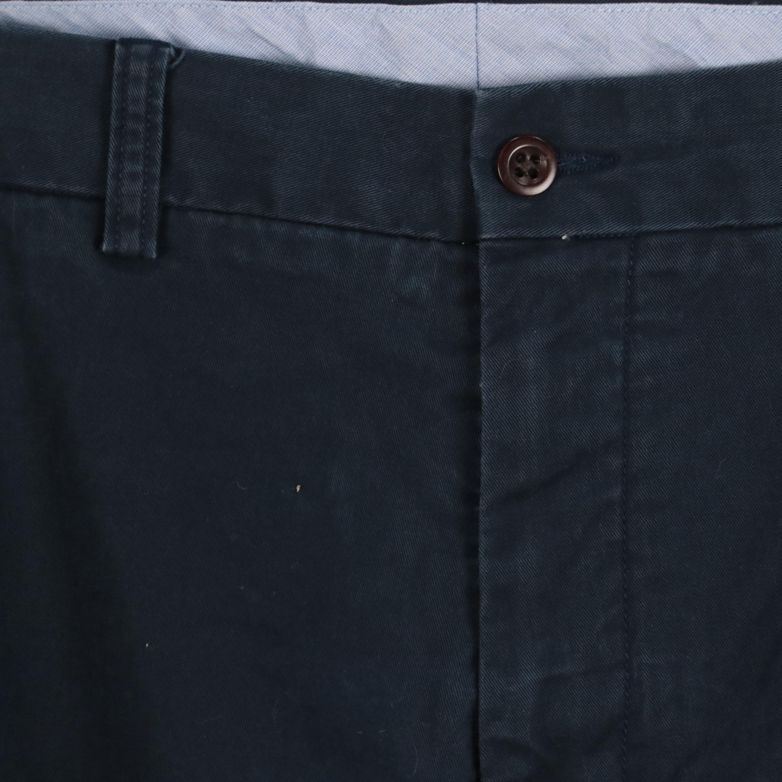 Men's Polo Ralph Lauren Slacks in Navy Blue Stretch Cotton