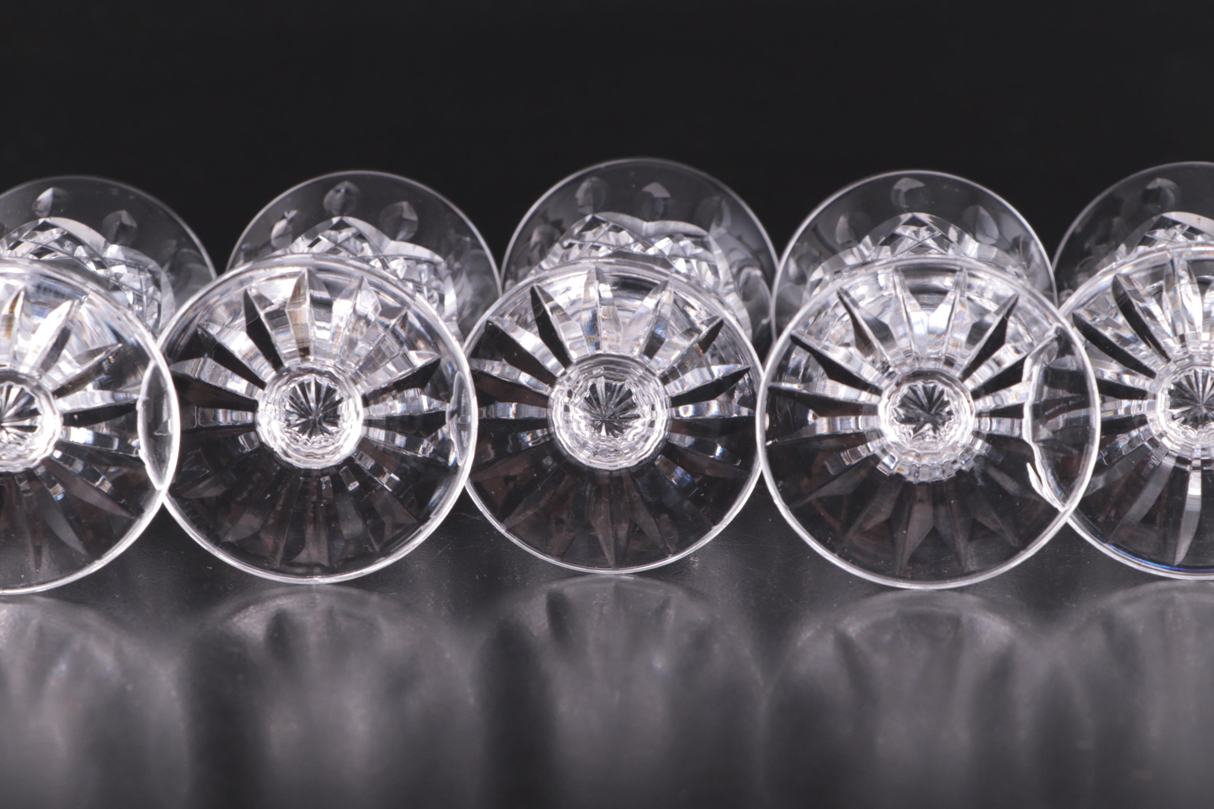 Waterford Crystal "Lismore" Wine Glasses and Pitcher