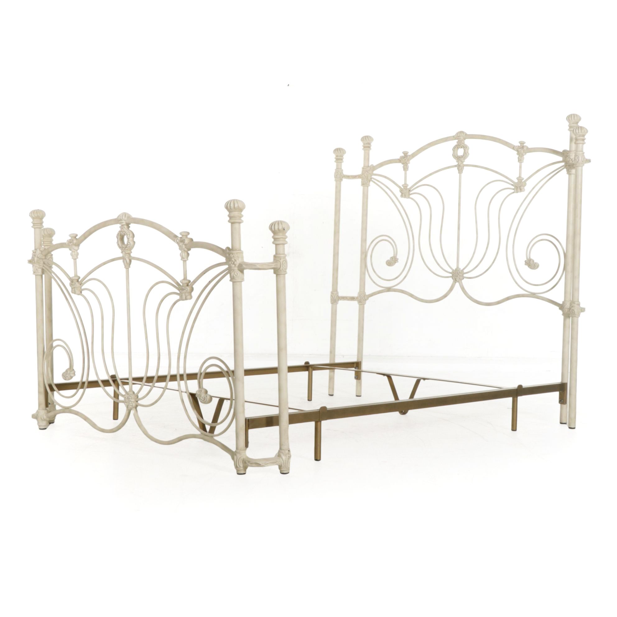 Victorian Style Iron Queen Bed Frame
