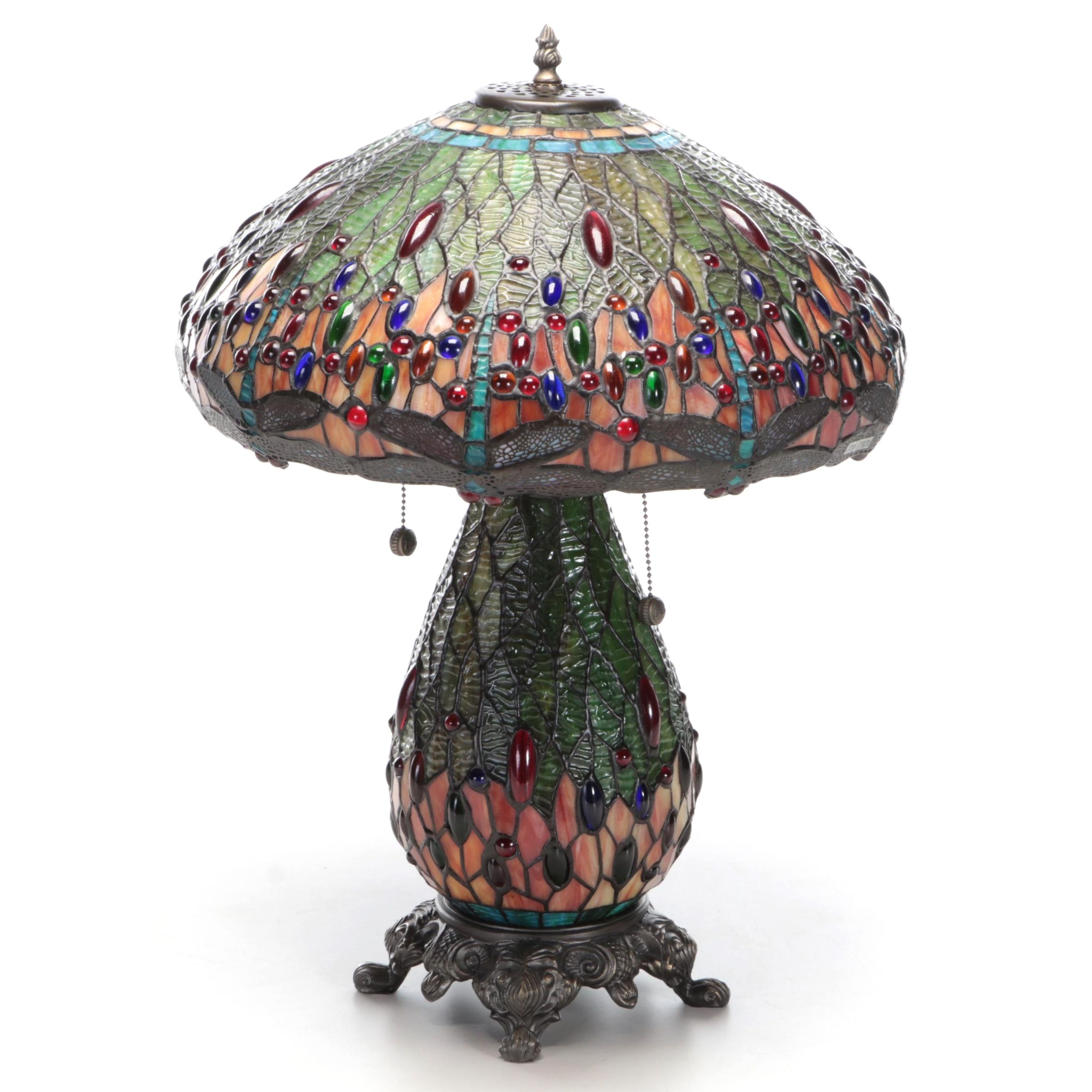 Dale Tiffany Jeweled Dragonfly Lamp