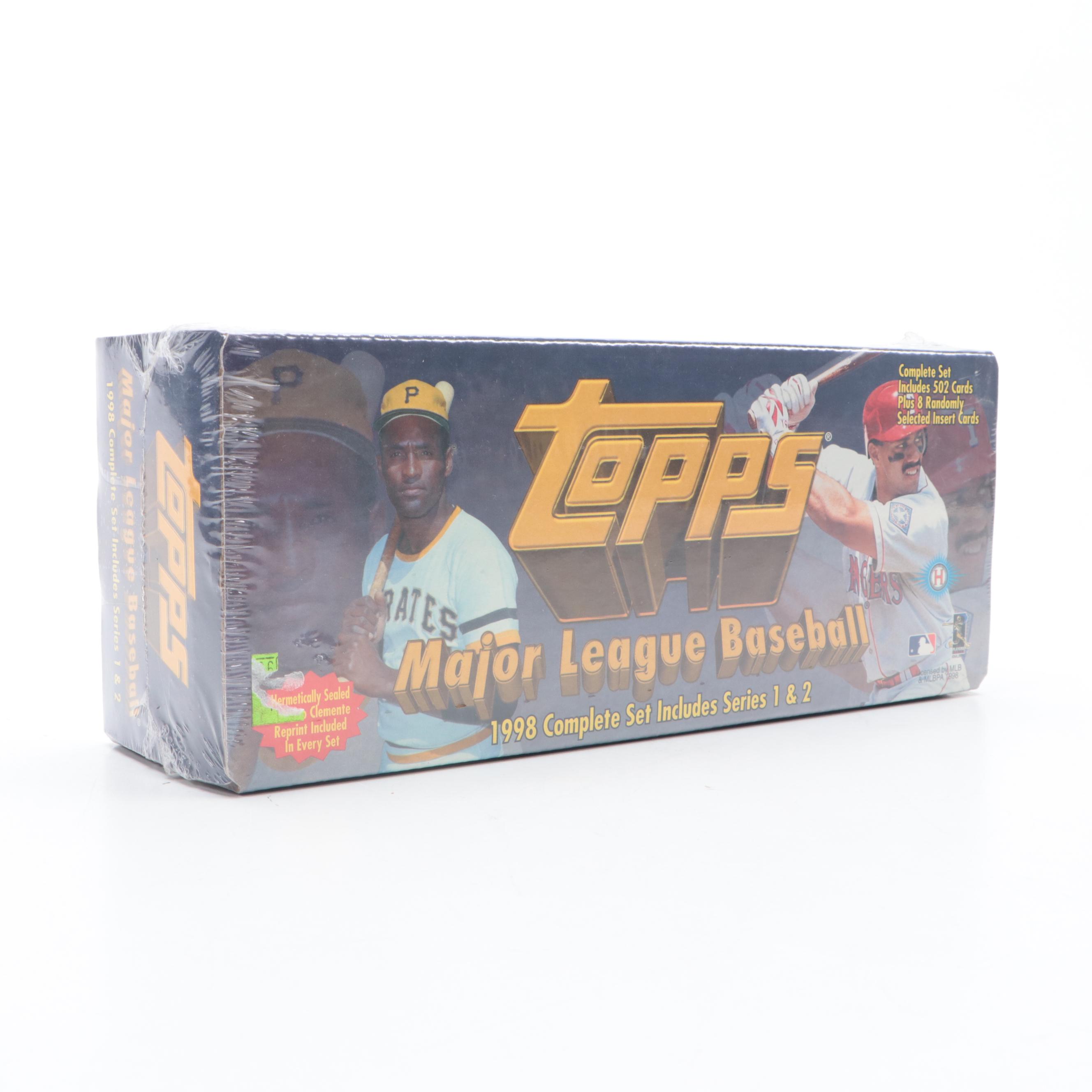 1998 Topps Baseball Cards Series One and Two Complete Factory Set EBTH