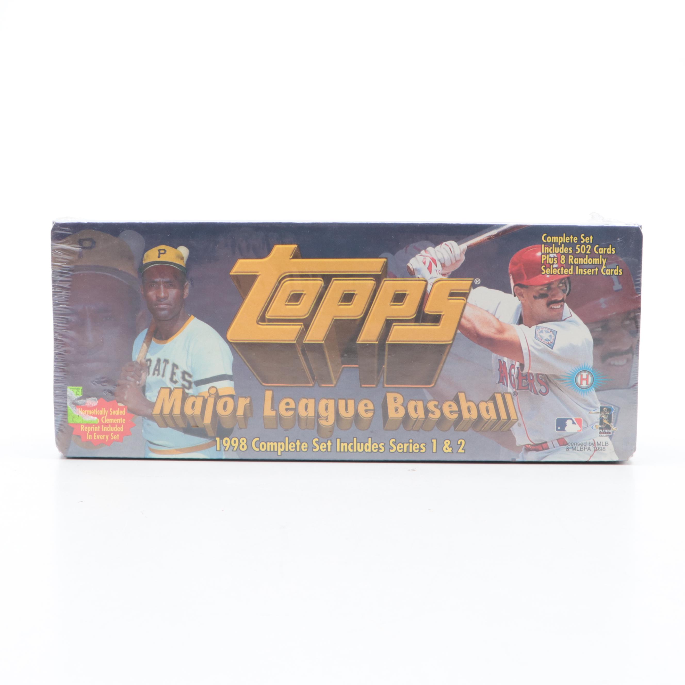 1998 Topps Baseball Cards Series One and Two Complete Factory Set EBTH