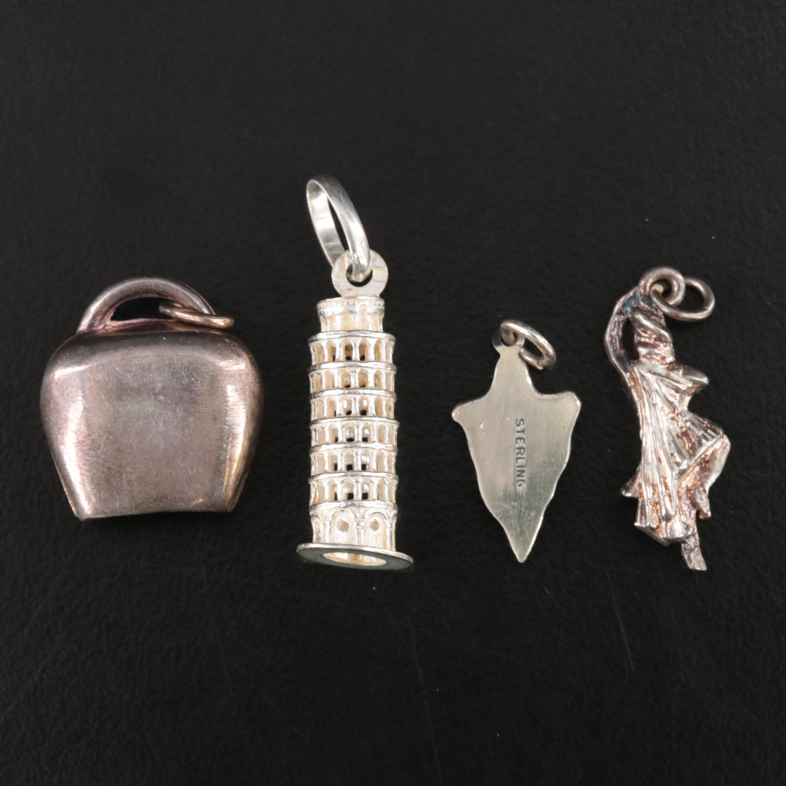 Vintage Sterling Travel Bracelet Including 835, 800 and 900 Silver