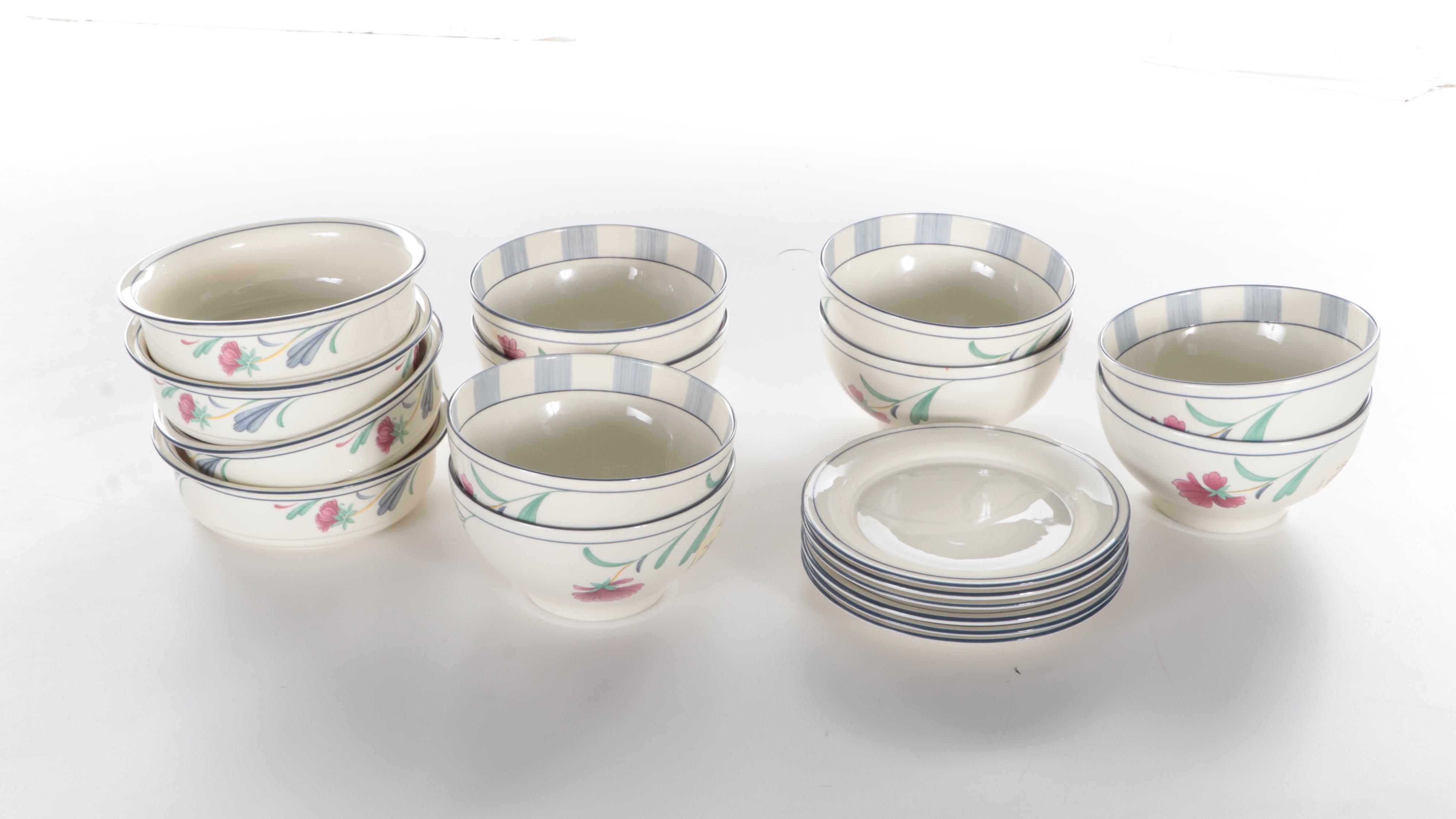 Lenox "Poppies On Blue" Chinastone Dinnerware and Serving Accessories