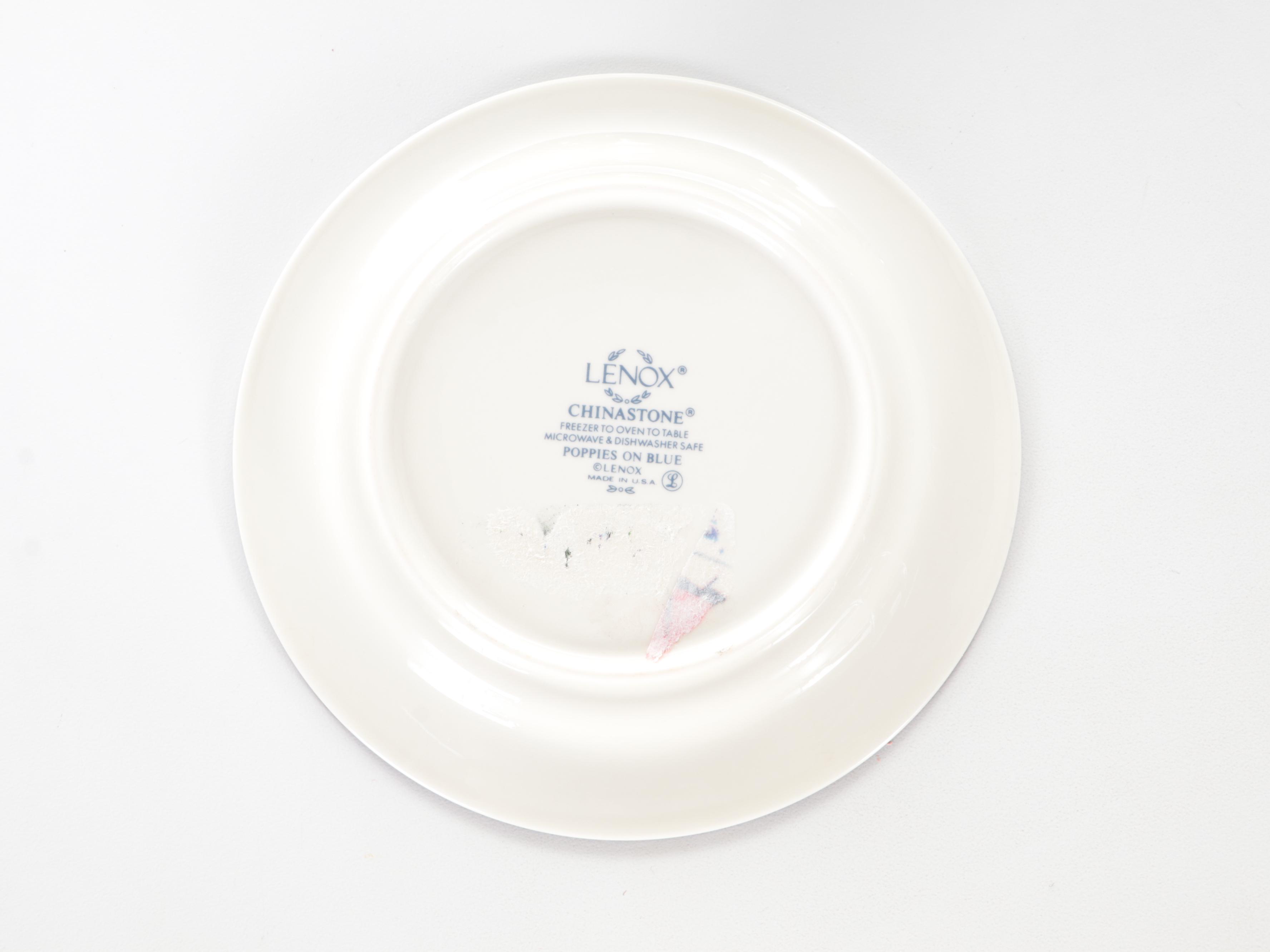 Lenox "Poppies On Blue" Chinastone Dinnerware and Serving Accessories