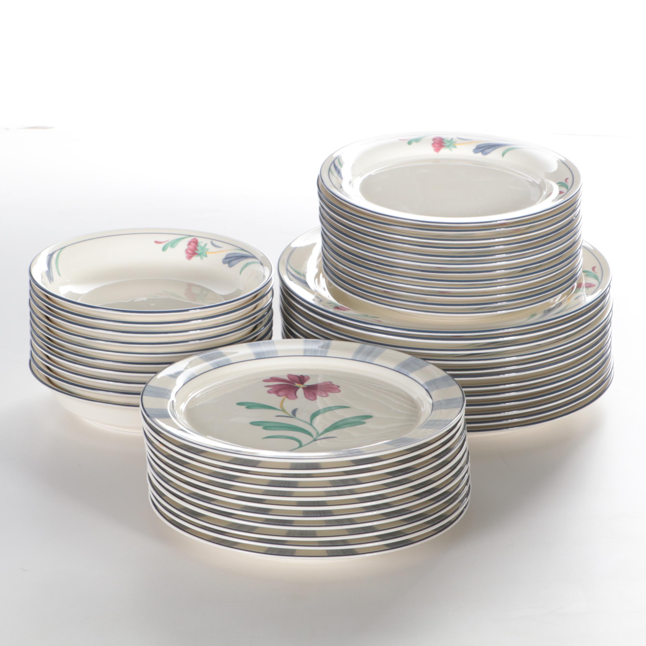 Lenox "Poppies On Blue" Chinastone Dinnerware and Serving Accessories