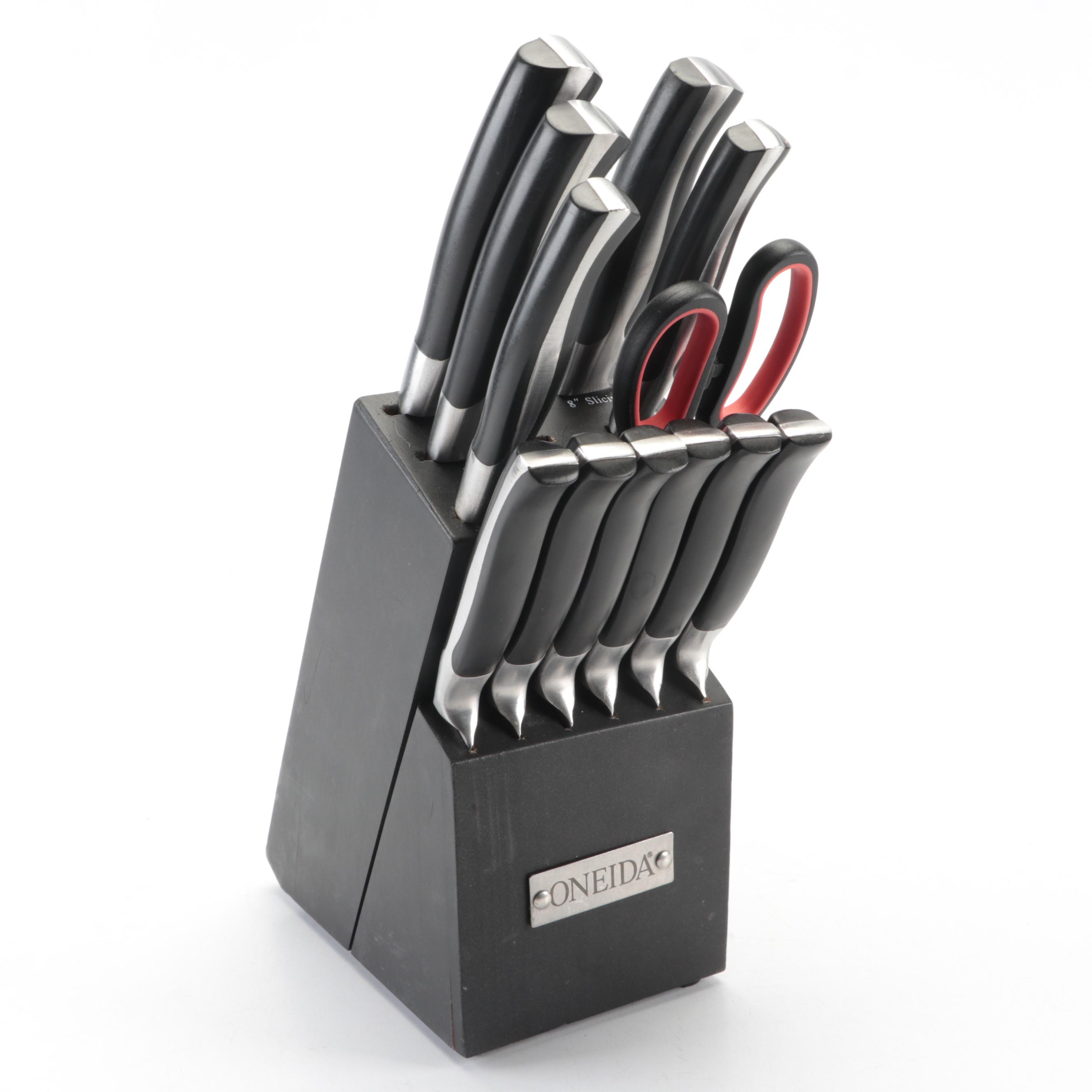 Oneida Vanguard Collection Knife Set with Block
