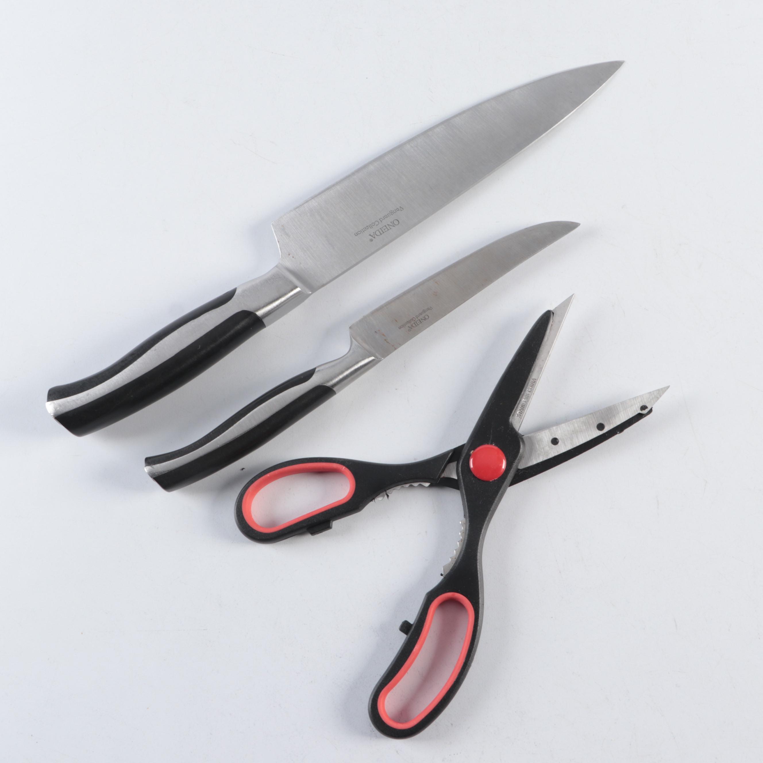 Oneida Vanguard Collection Knife Set with Block EBTH
