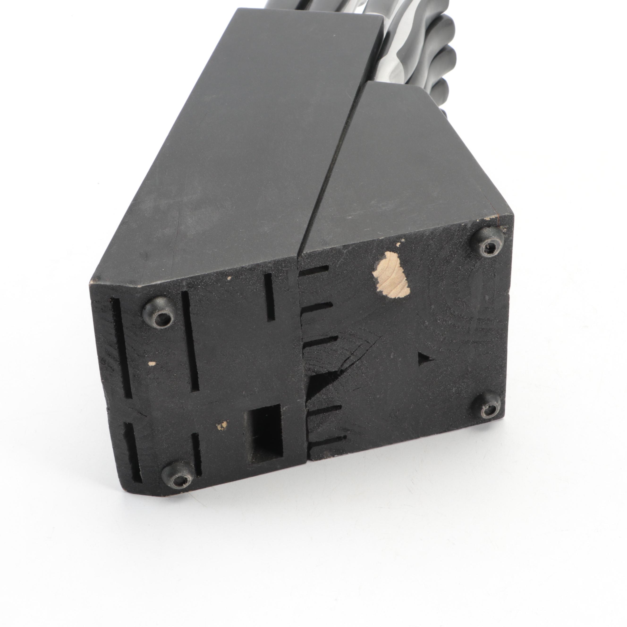 Oneida Vanguard Collection Knife Set with Block