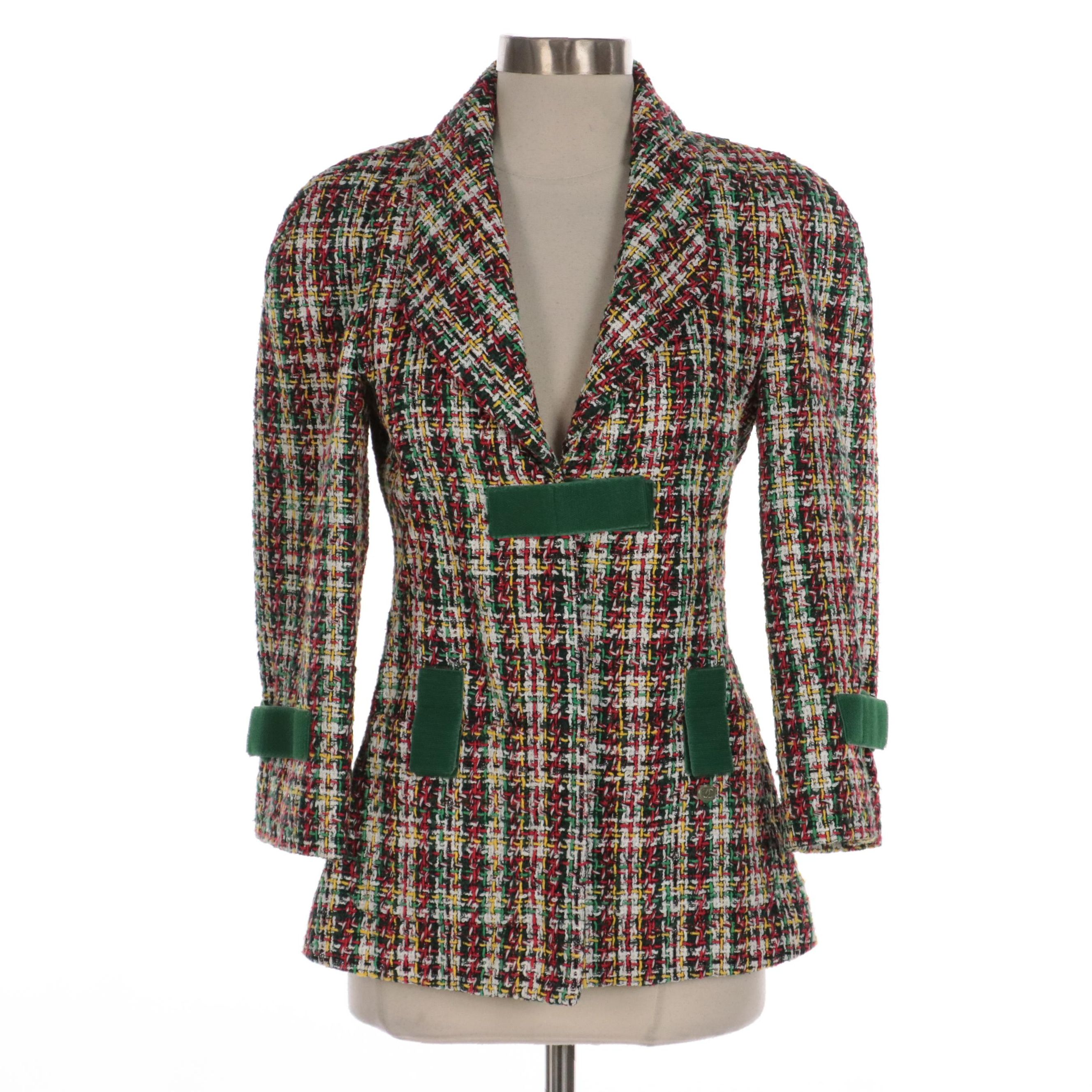 Chanel Bouclé Tweed Jacket with Velcro, New with Tag