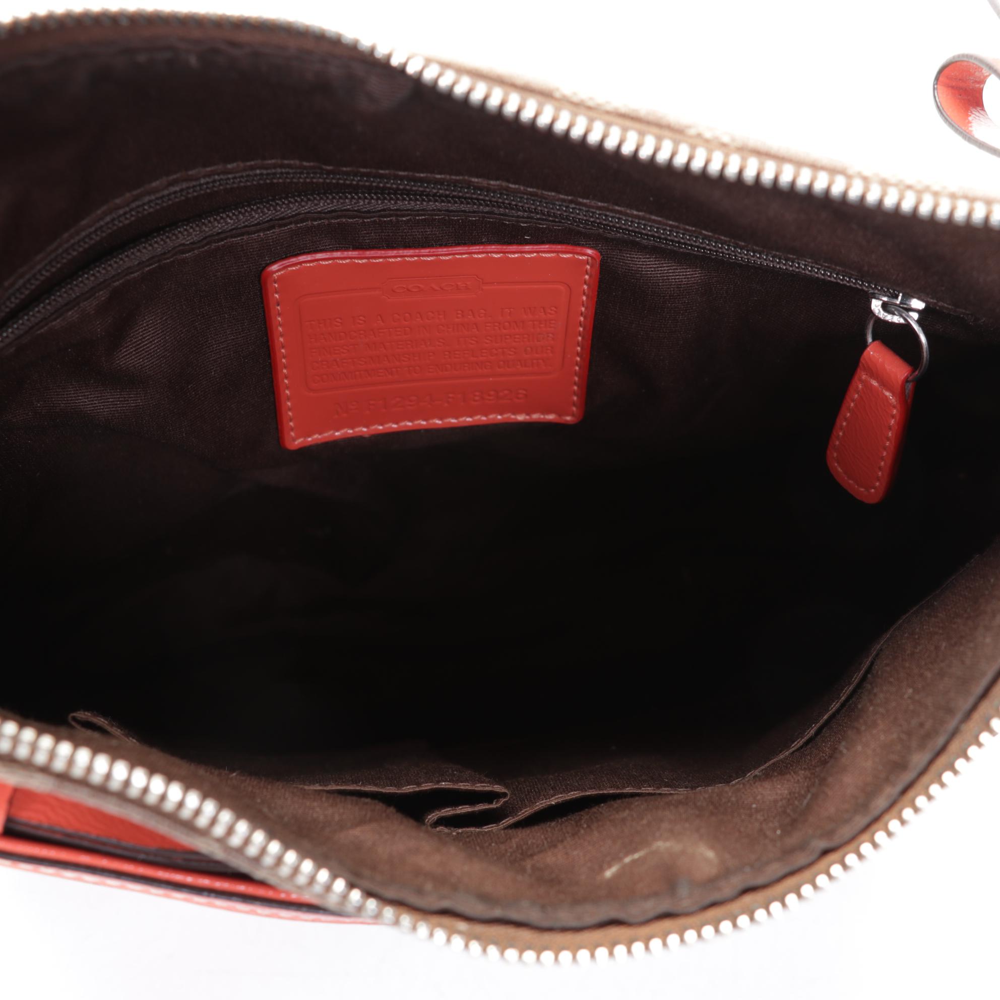 Coach Leather with Signature Canvas Shoulder Bags, Wallet, and Wristlet