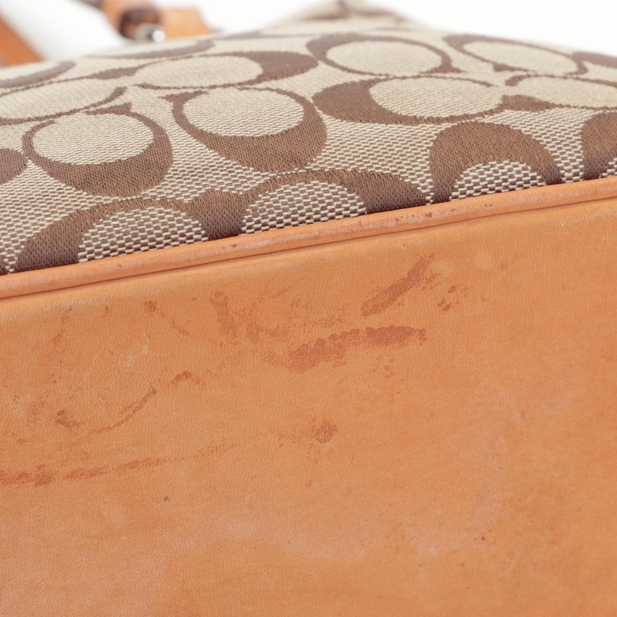 Coach Leather with Signature Canvas Shoulder Bags, Wallet, and Wristlet