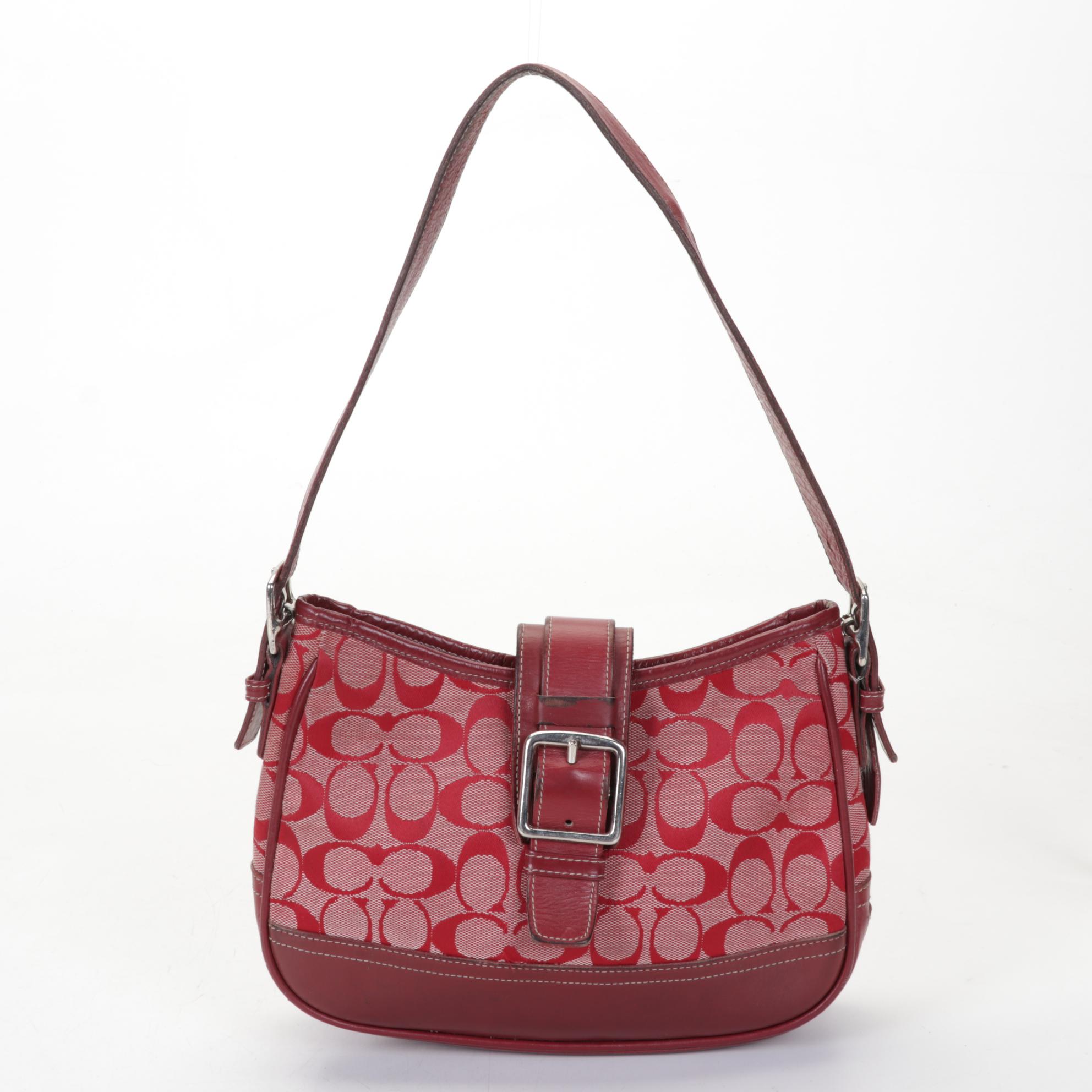 Coach Leather with Signature Canvas Shoulder Bags, Wallet, and Wristlet