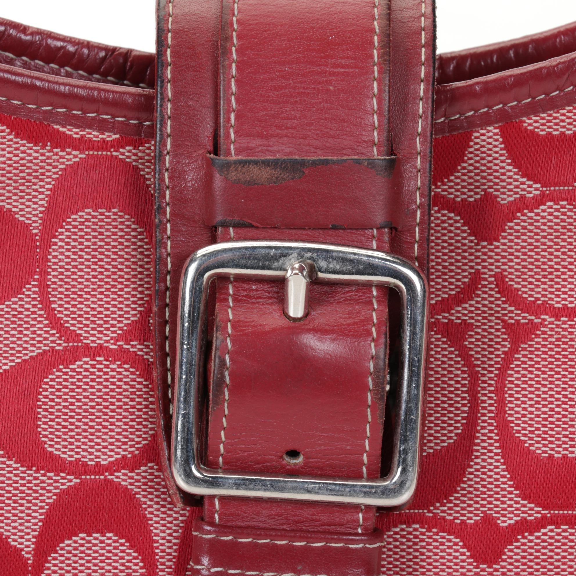 Coach Leather with Signature Canvas Shoulder Bags, Wallet, and Wristlet