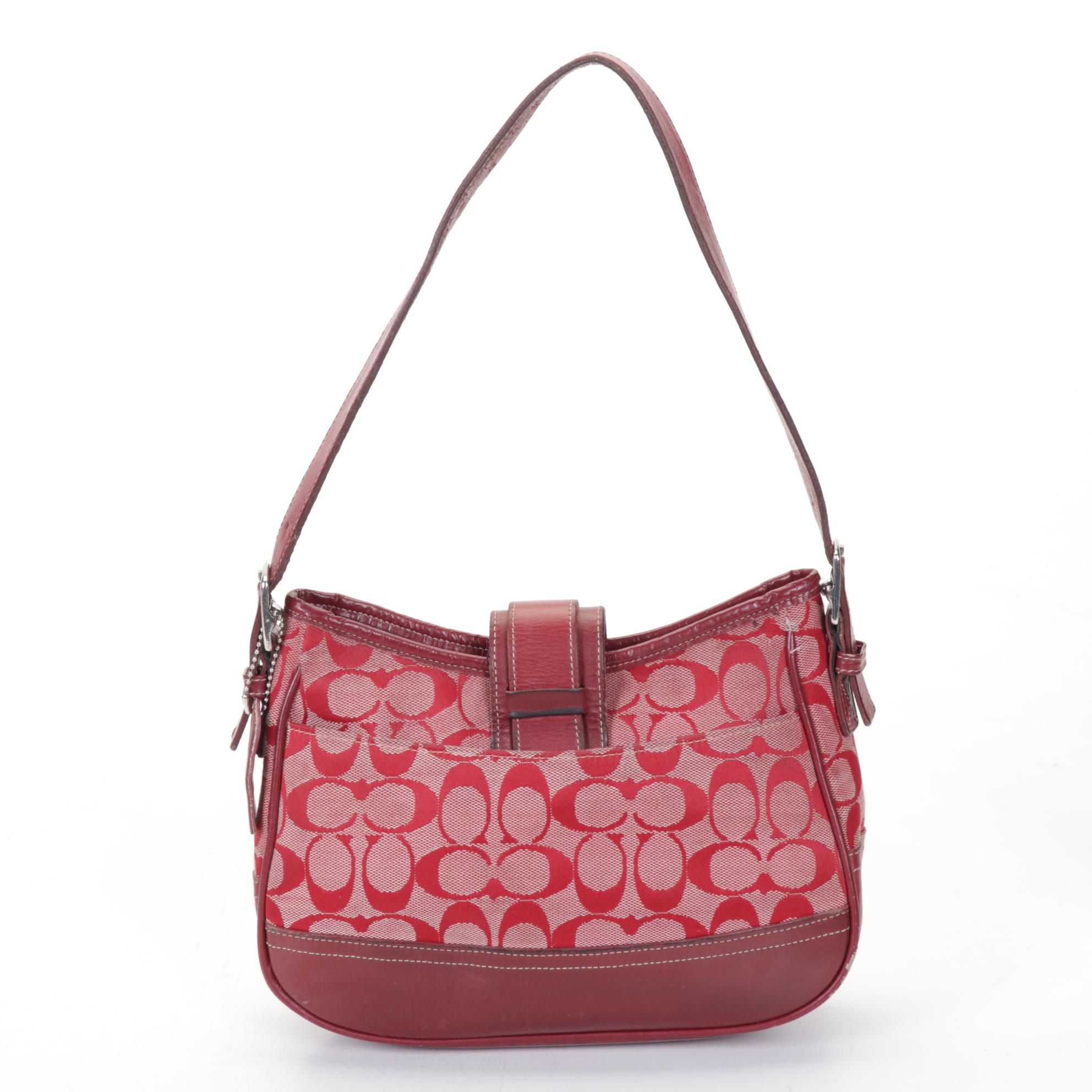 Coach Leather with Signature Canvas Shoulder Bags, Wallet, and Wristlet