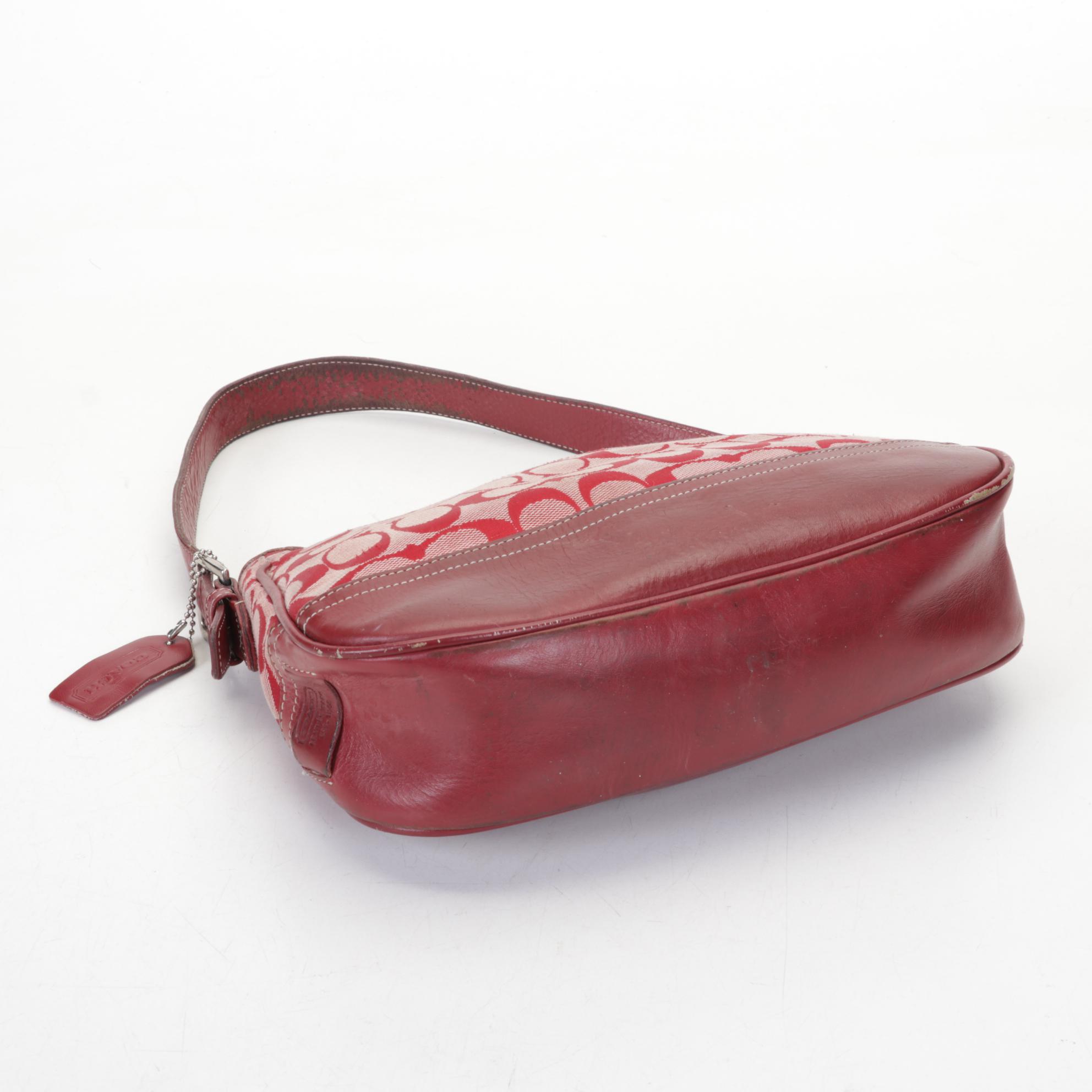 Coach Leather with Signature Canvas Shoulder Bags, Wallet, and Wristlet