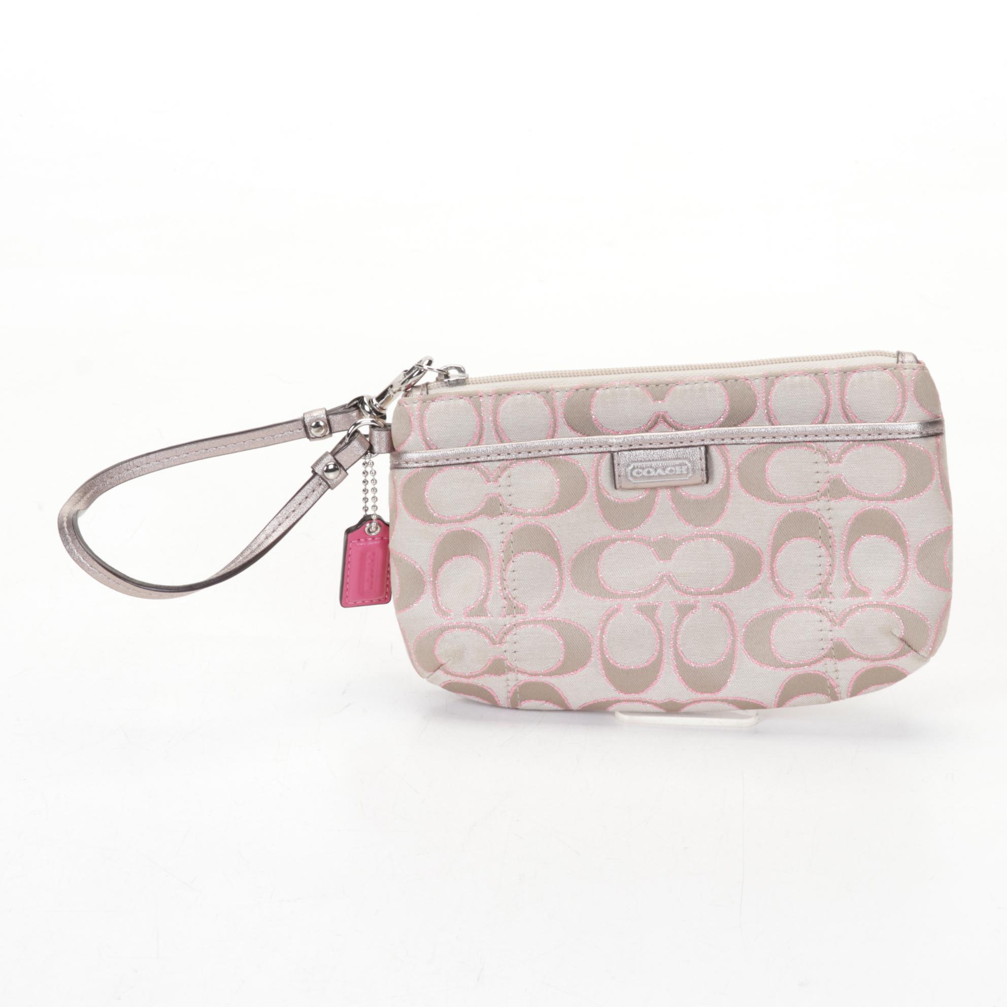 Coach Leather with Signature Canvas Shoulder Bags, Wallet, and Wristlet