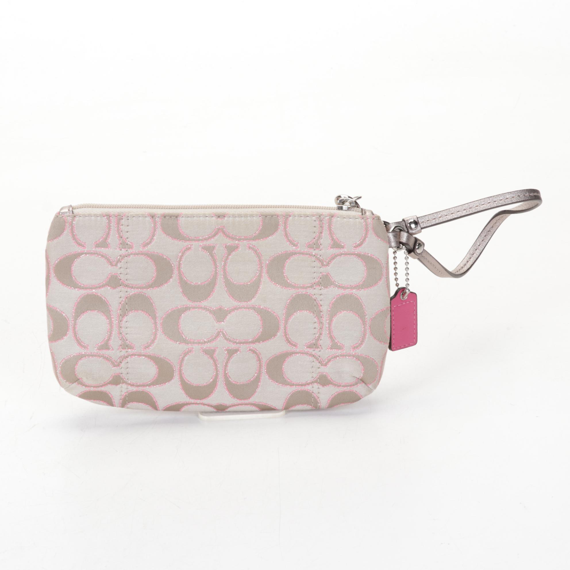 Coach Leather with Signature Canvas Shoulder Bags, Wallet, and Wristlet