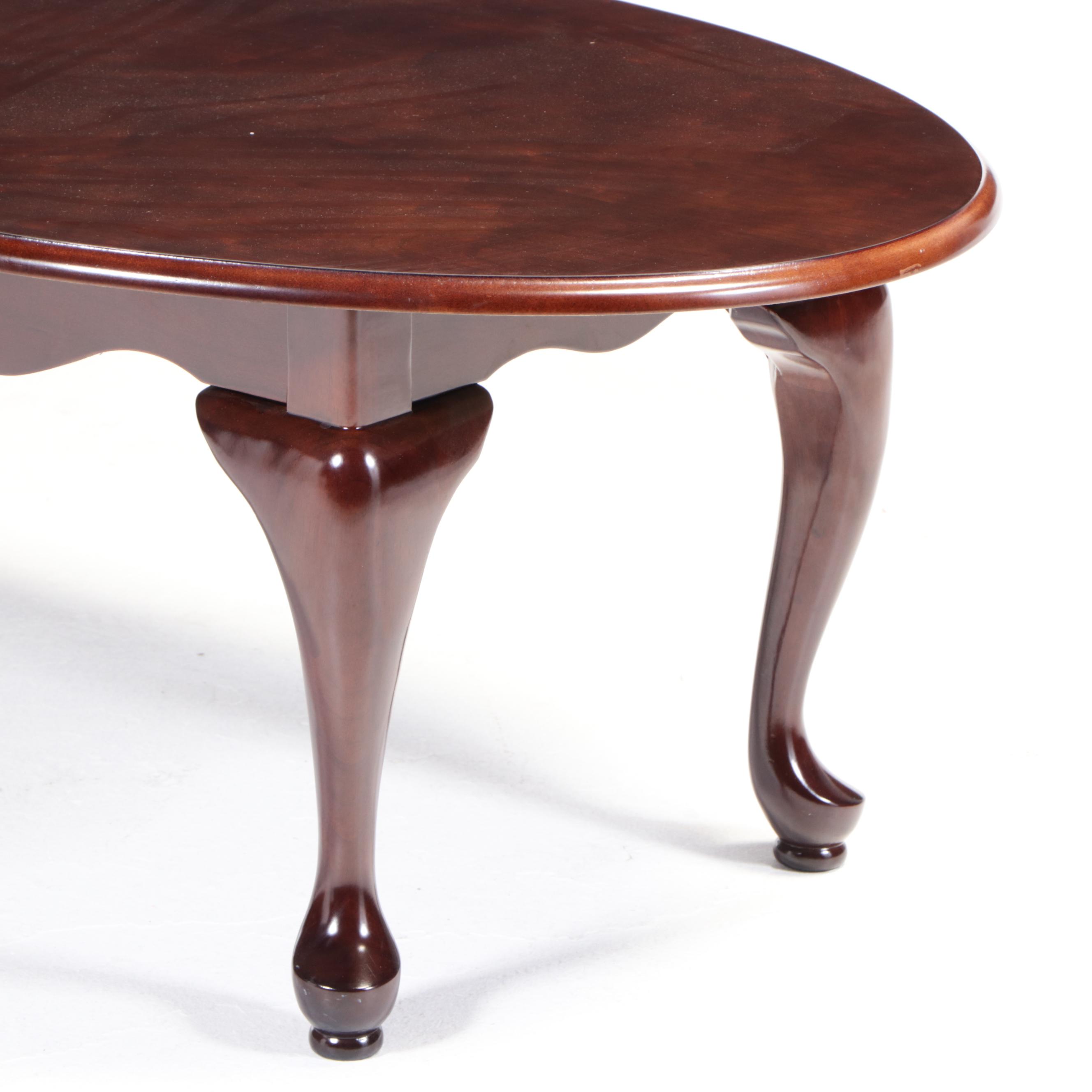 Colonial Style Mahogany Console Table Plus Bombay Company Coffee Table