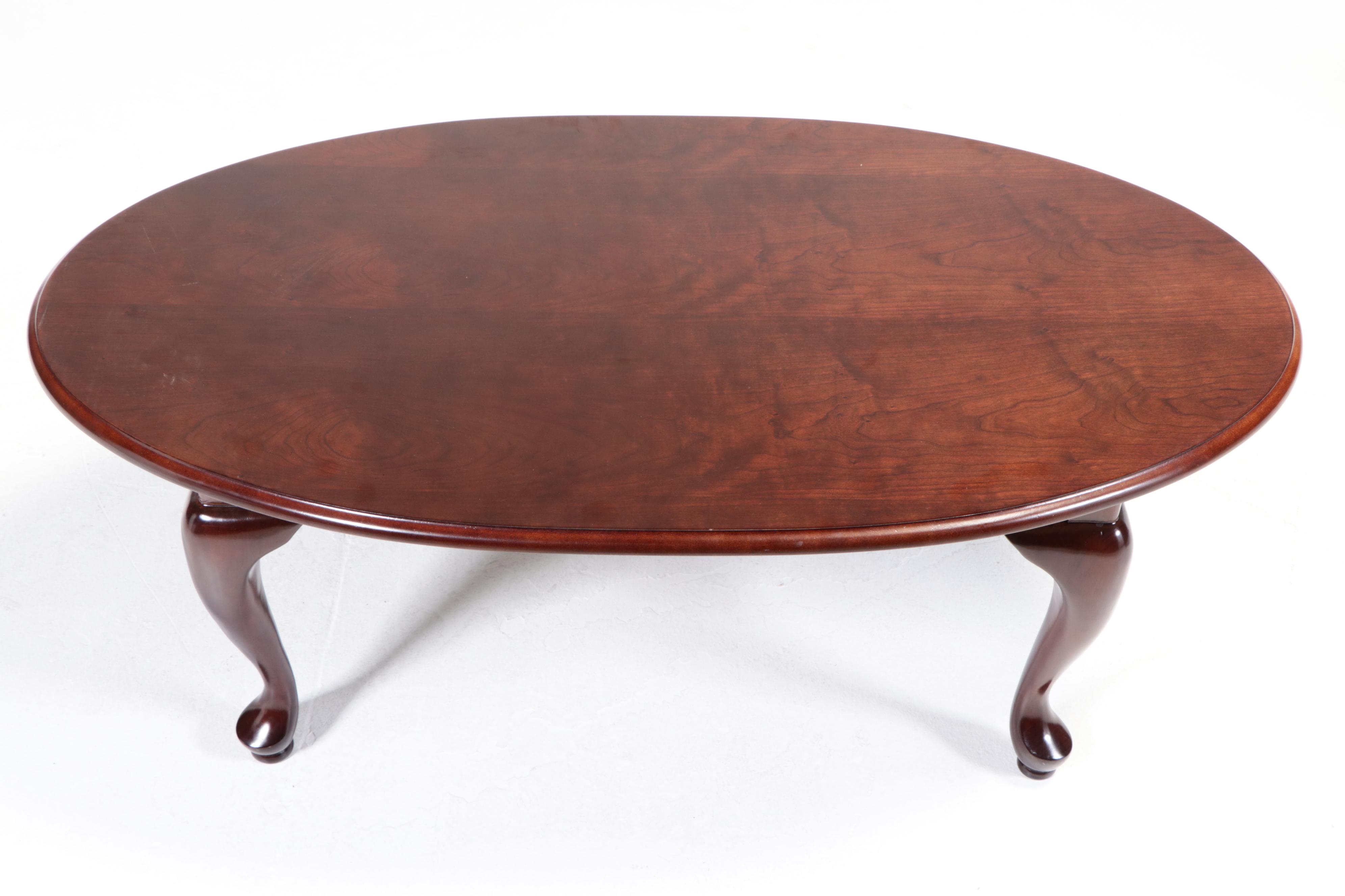 Colonial Style Mahogany Console Table Plus Bombay Company Coffee Table