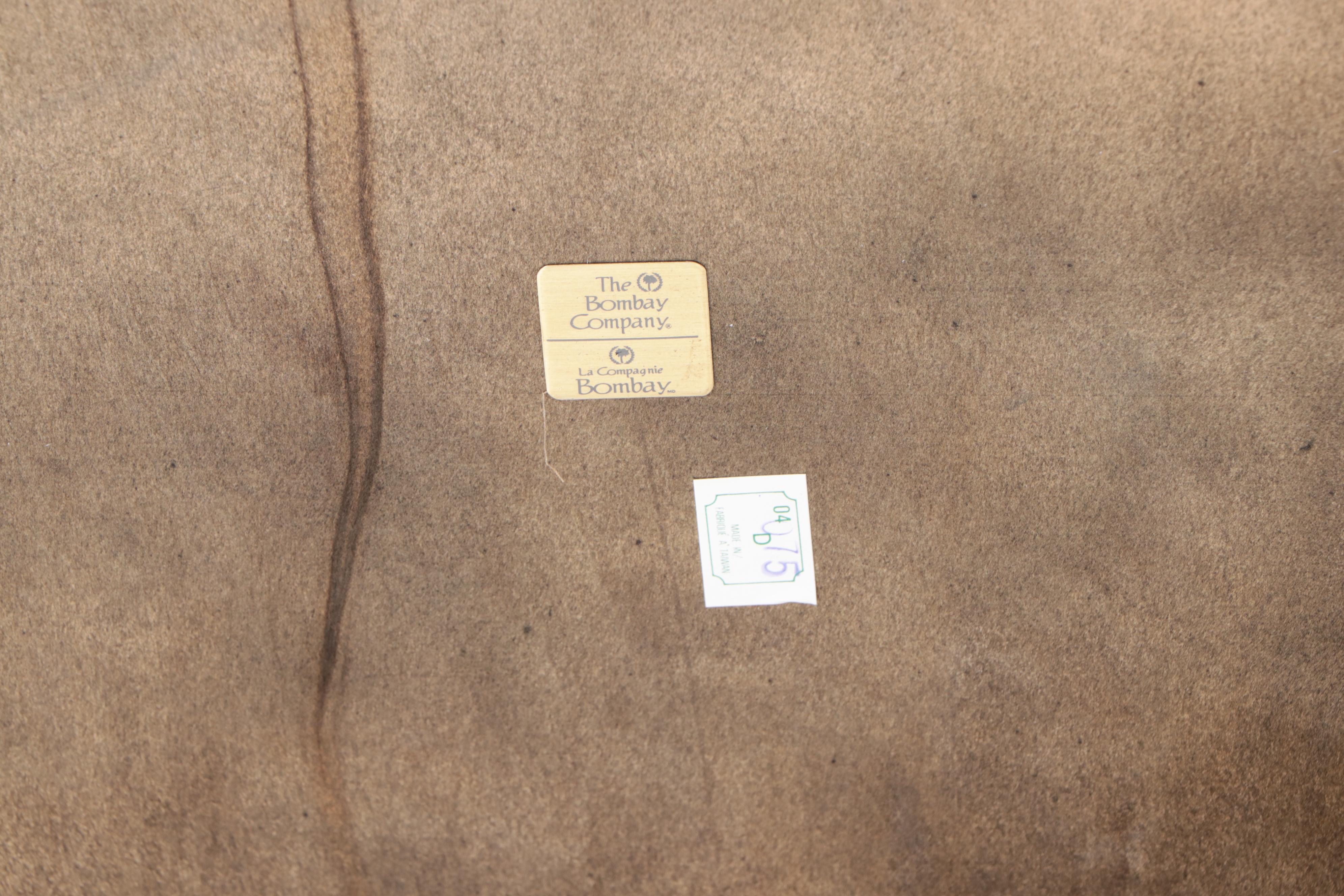 Colonial Style Mahogany Console Table Plus Bombay Company Coffee Table