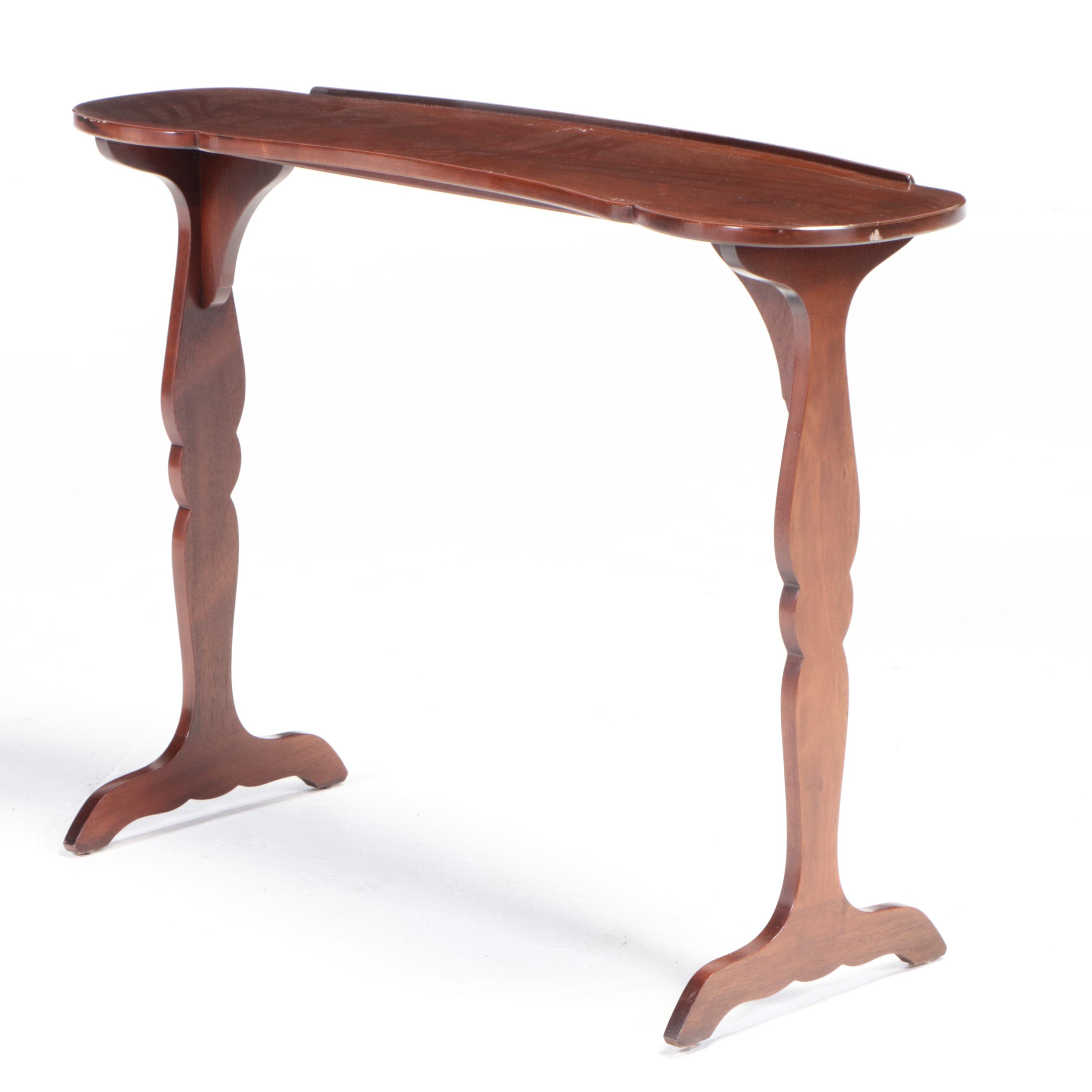 Colonial Style Mahogany Console Table Plus Bombay Company Coffee Table