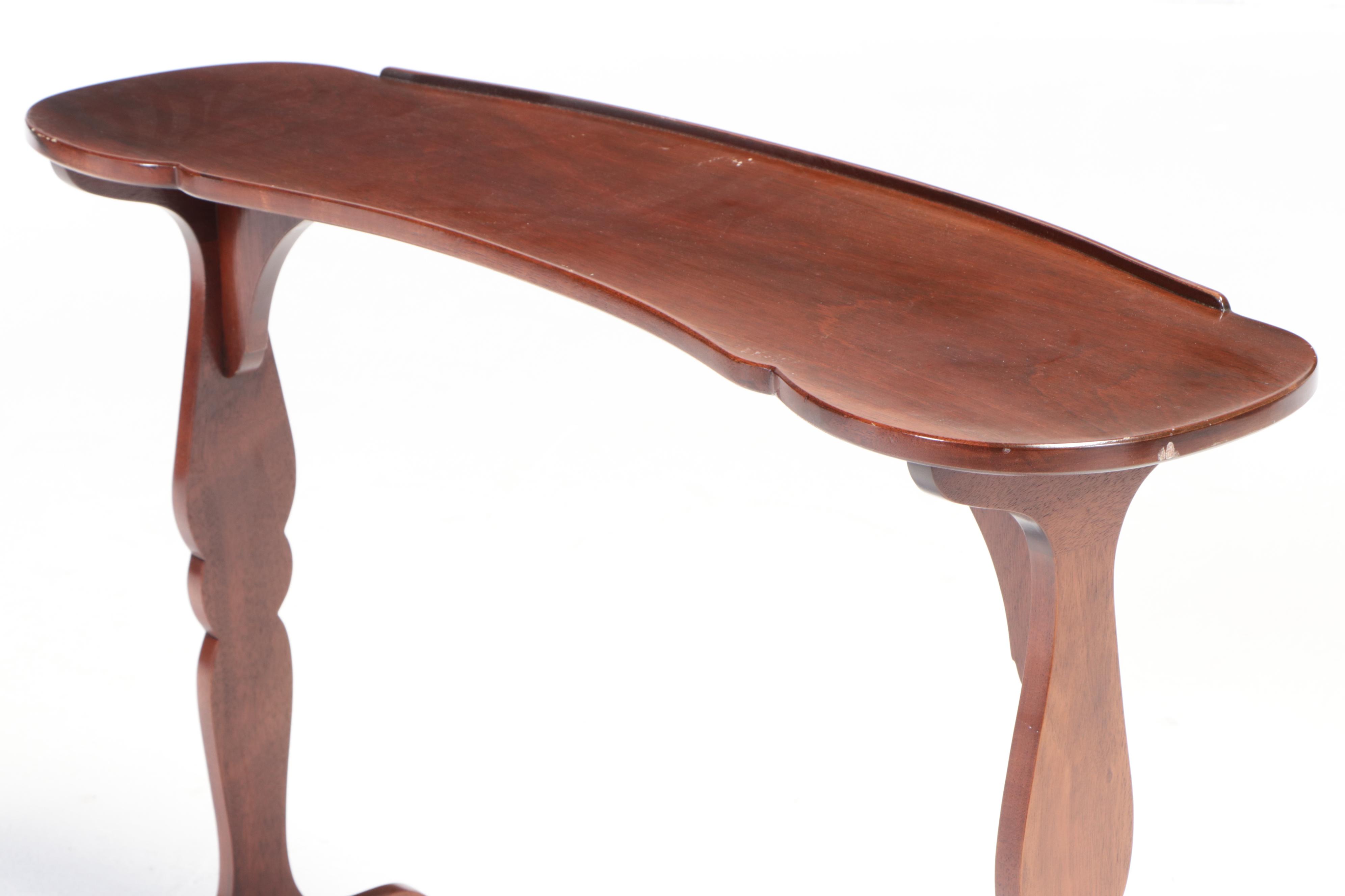 Colonial Style Mahogany Console Table Plus Bombay Company Coffee Table