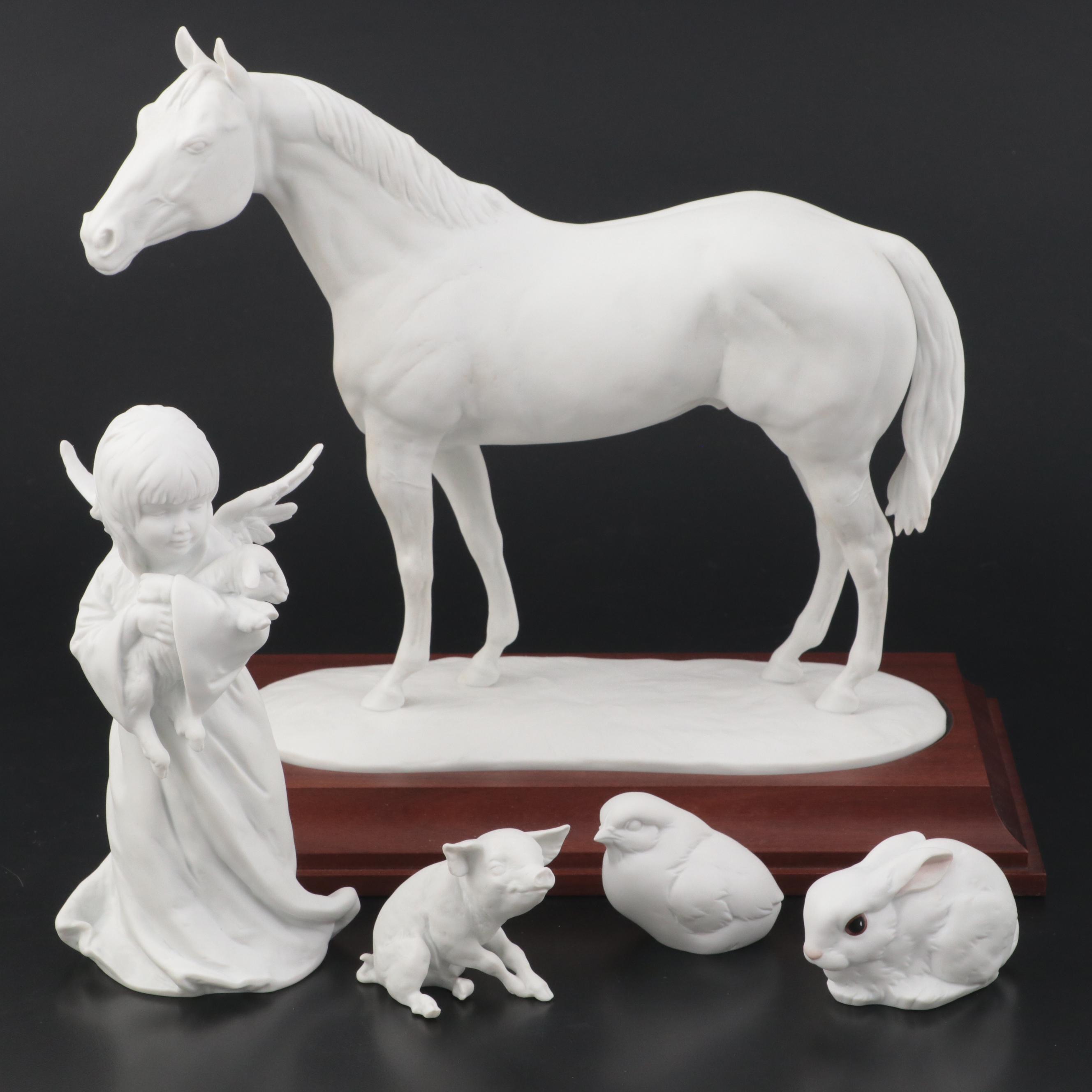 Kaiser Porcelain Horse and Other Figurines