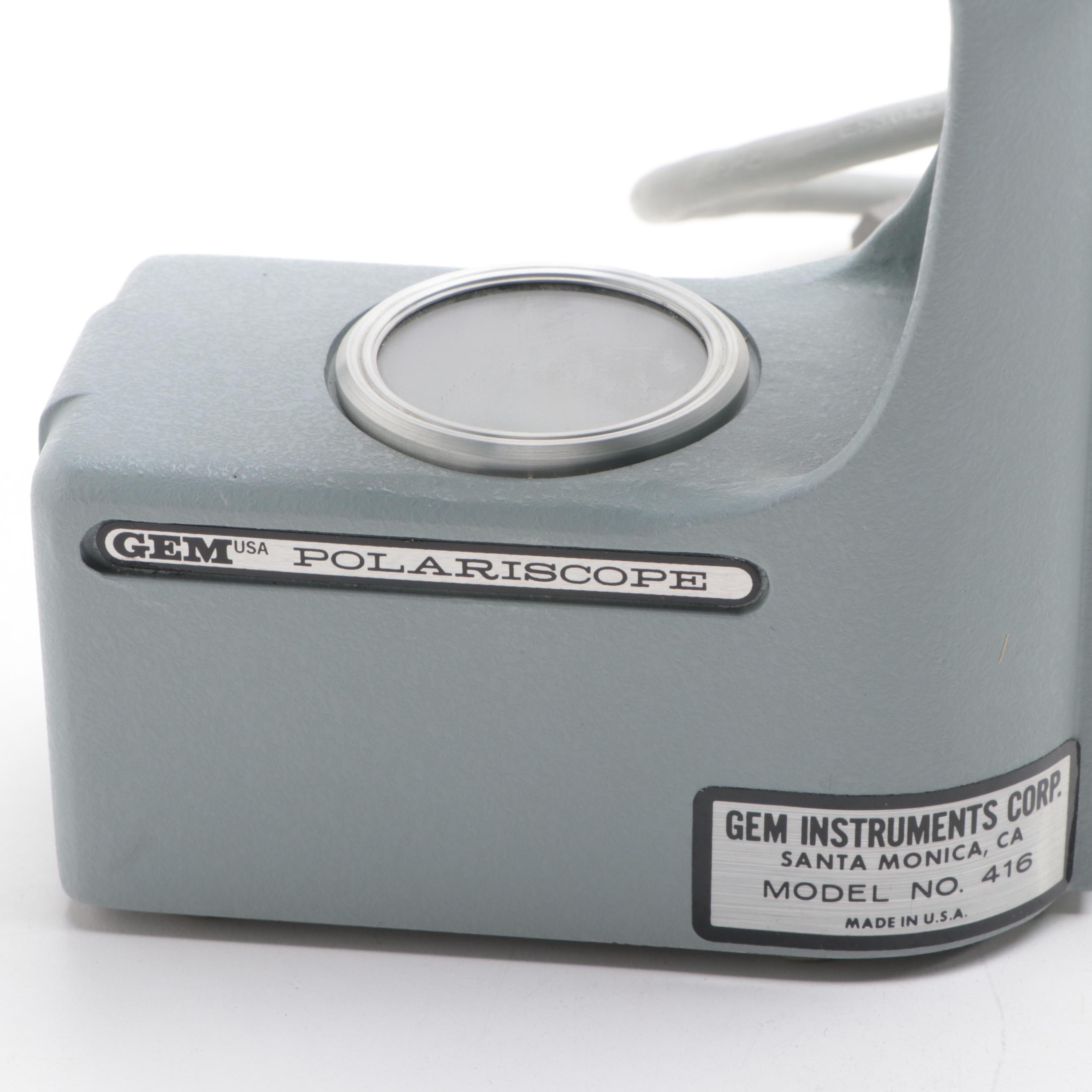 Gem Instruments Model 416 Polariscope and Duplex II Refractometer