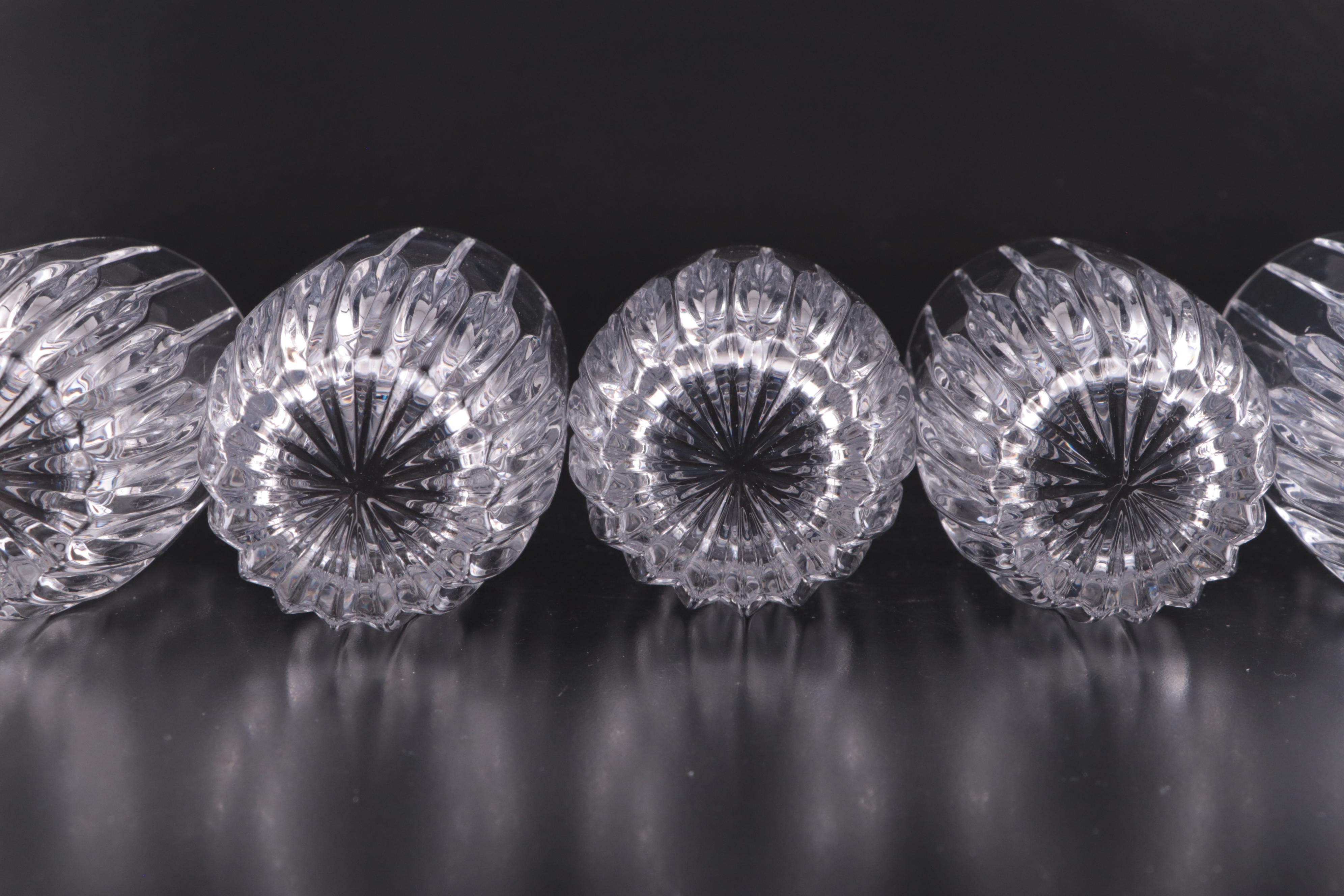 Mikasa "Tiara" Highball Glasses with Kraftware Ice Bucket and Other Barware