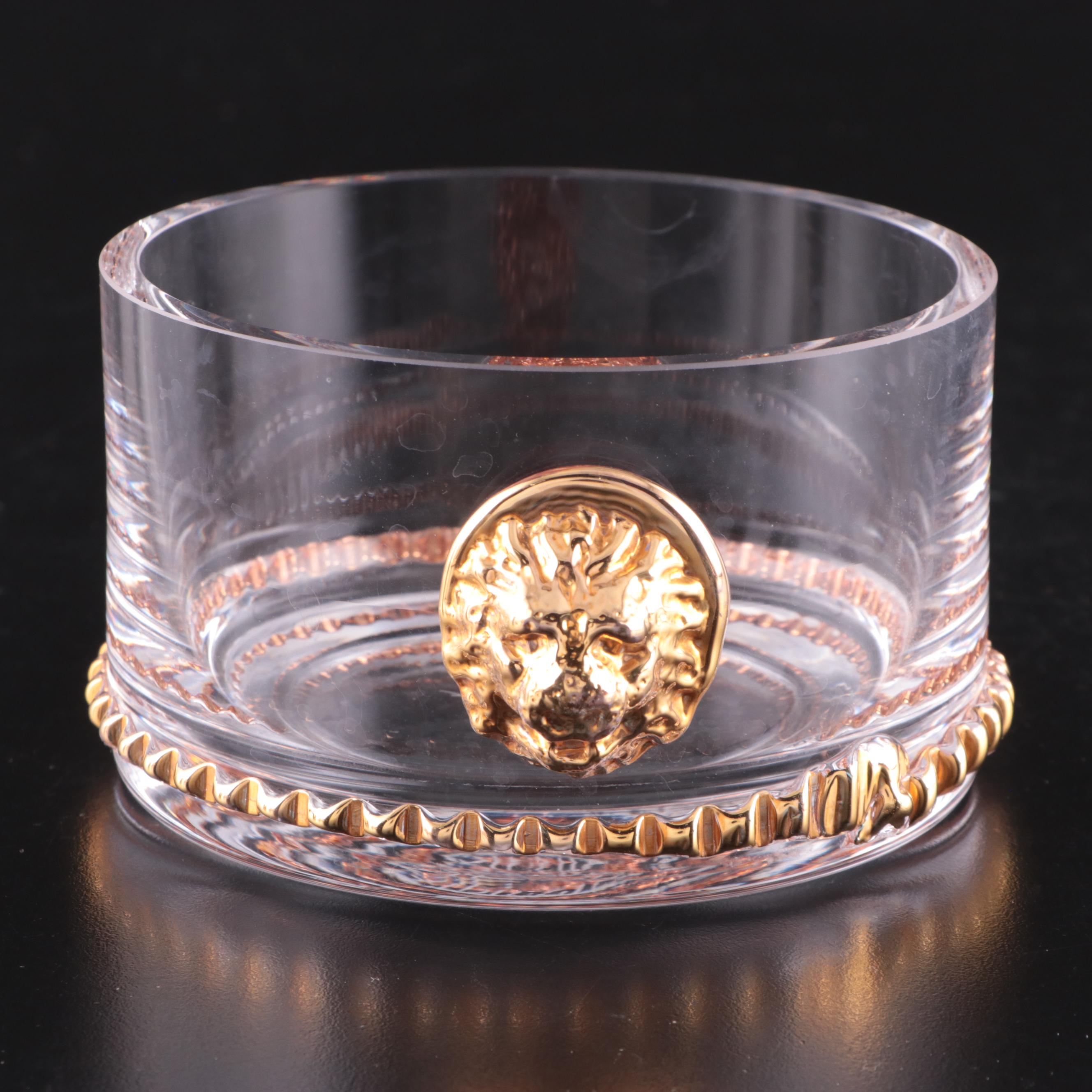 Mikasa "Tiara" Highball Glasses with Kraftware Ice Bucket and Other Barware