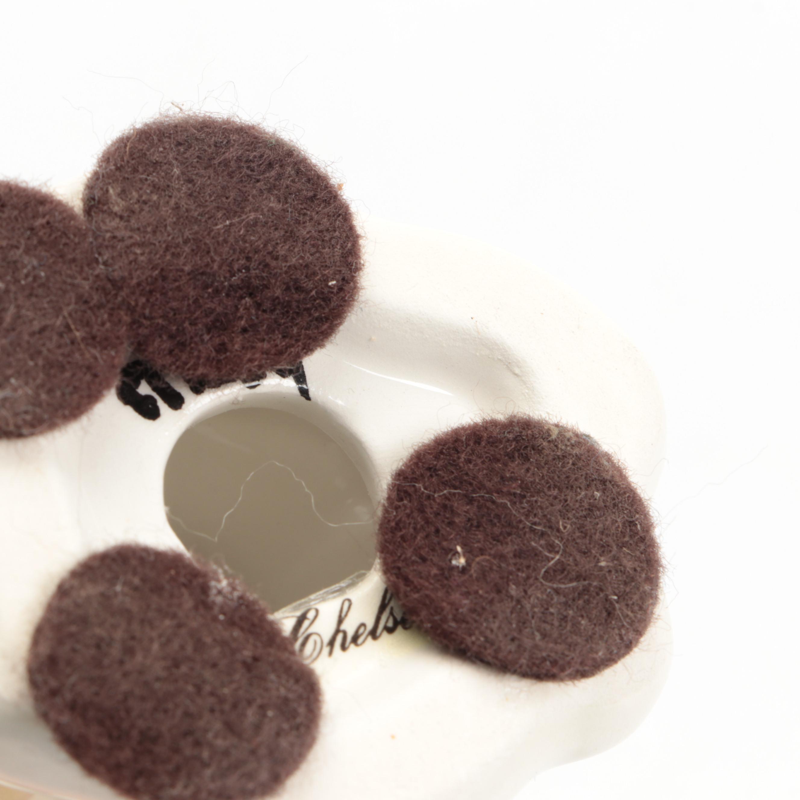 Chelsea House Ceramic Bird and Capodimonte Porcelain Fruit Figurines