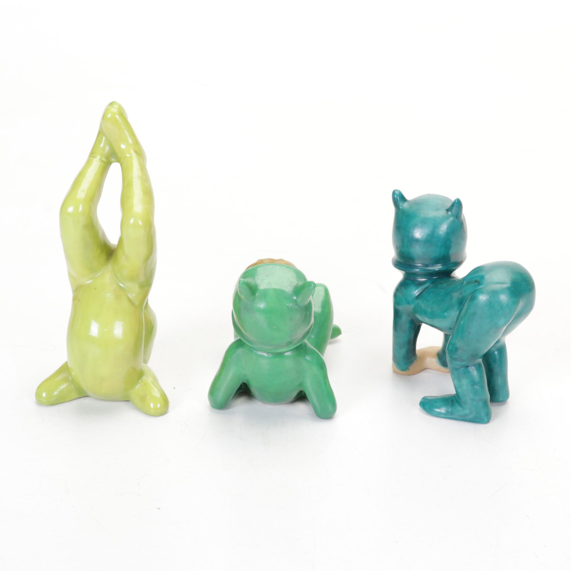 Japanese Mice & Pixie Elf Ceramic Figurines, Keebler Elf Clock & Radio, & More