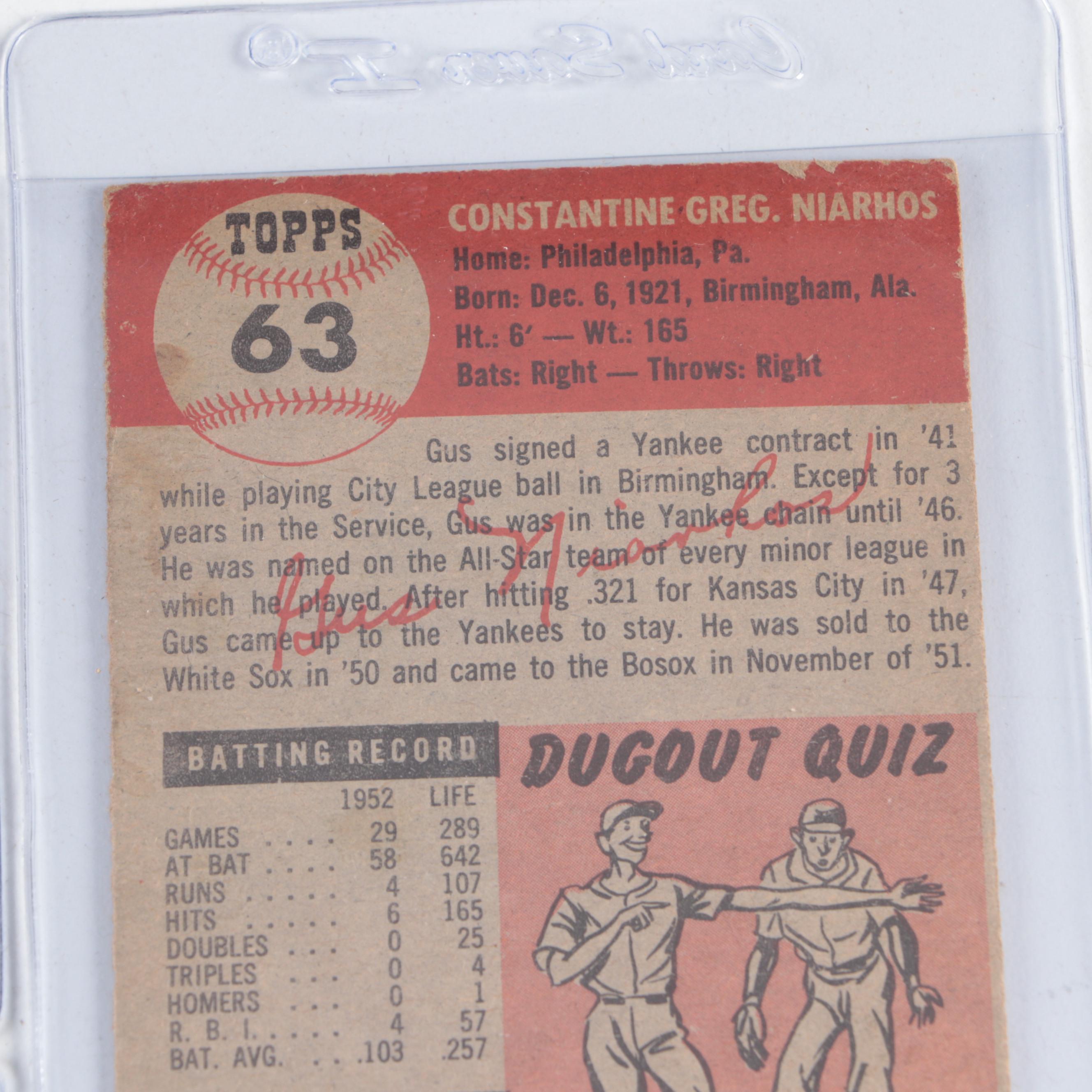 1950s Bowman and Topps Baseball Cards with Robin Roberts, Al Rosen, More