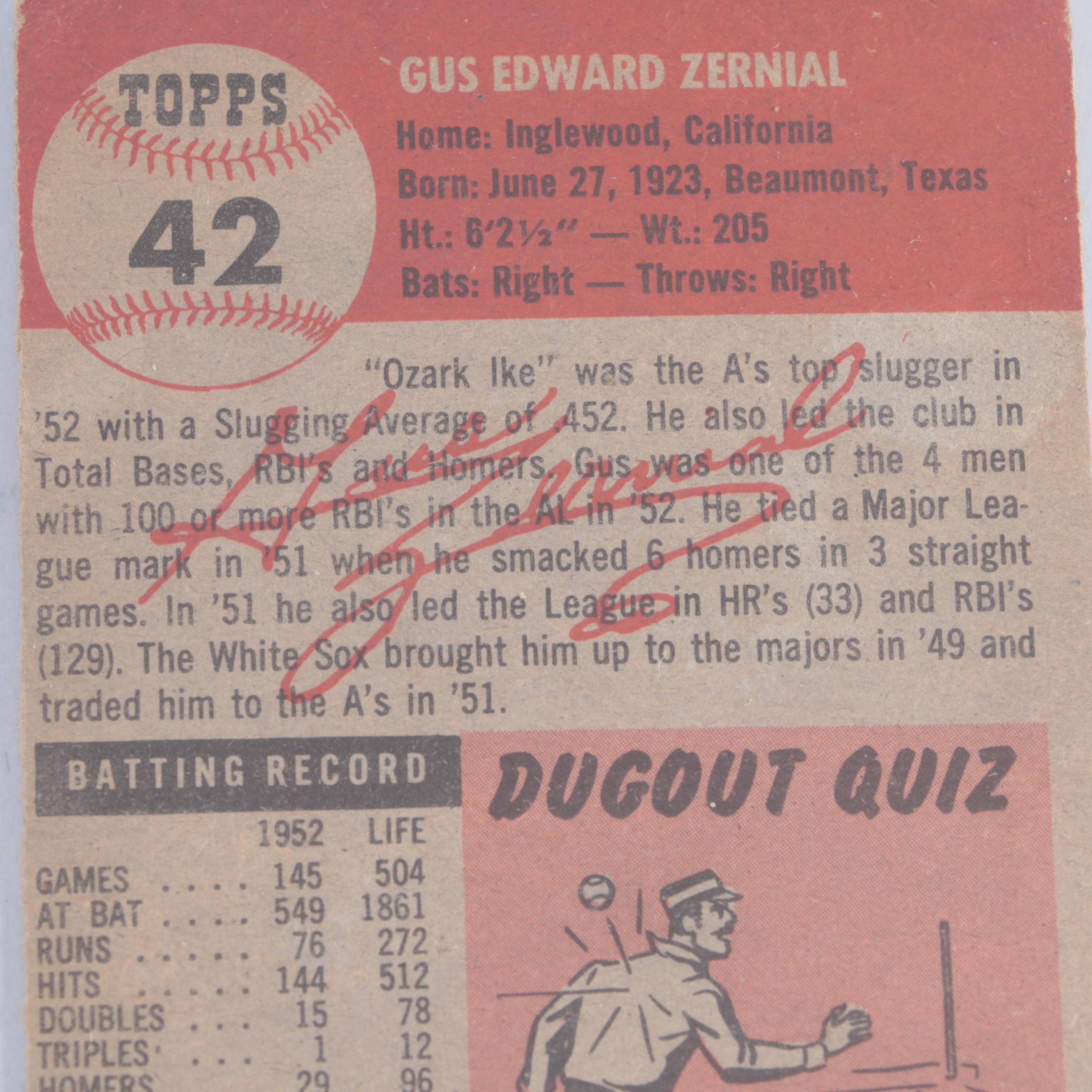 1950s Bowman and Topps Baseball Cards with Robin Roberts, Al Rosen, More