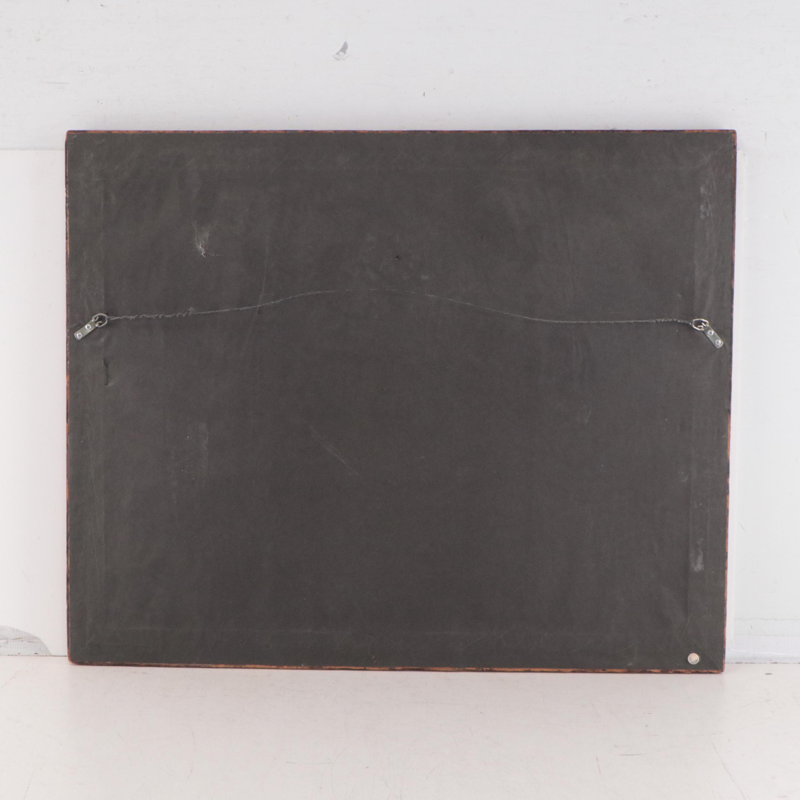 Hand-Colored Lithograph of Fox Hunting Scene